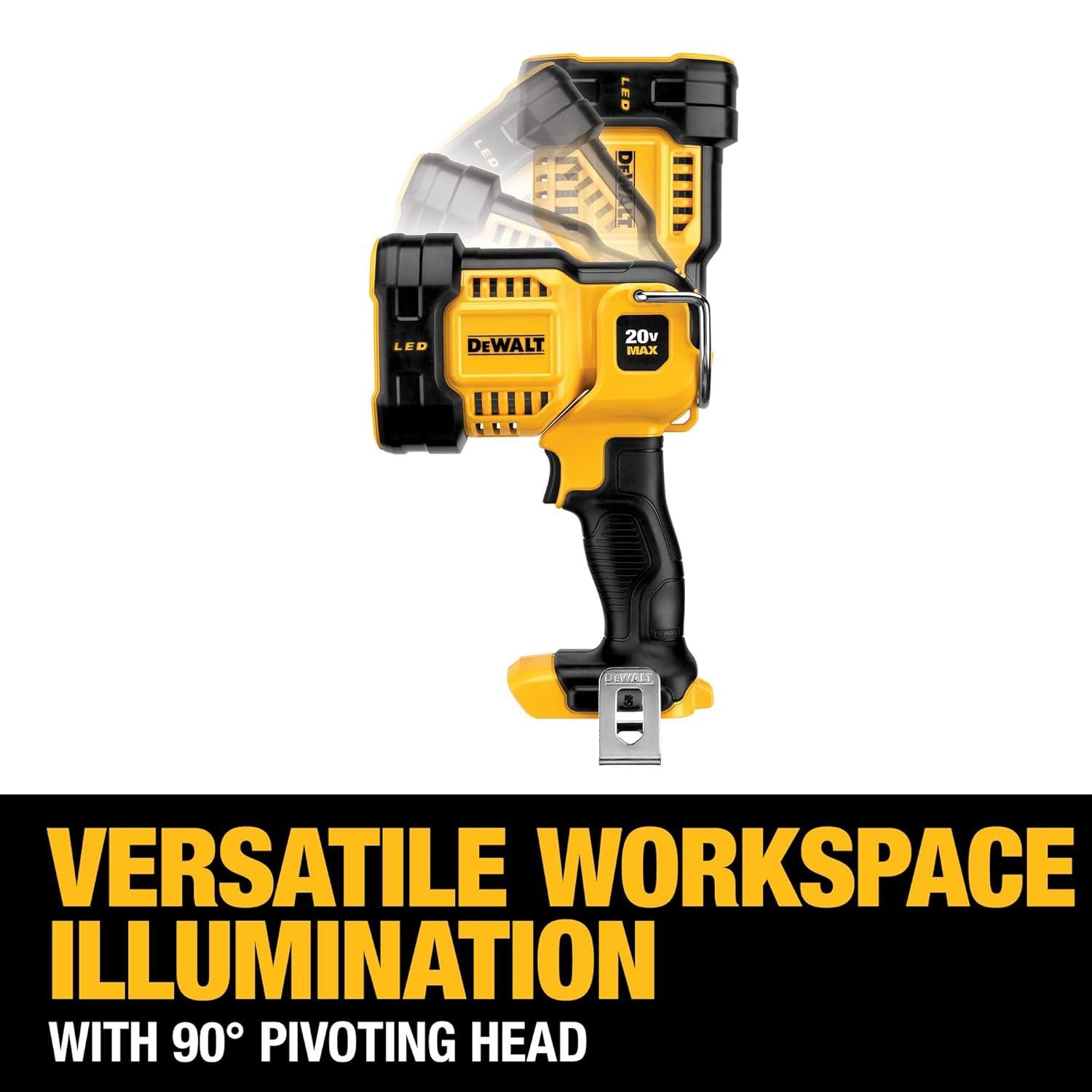 DEWALT, DCL043, 20V MAX JOBSITE LED Spotlight