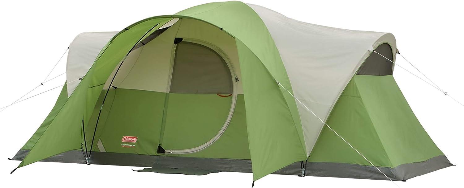 Coleman Montana 8-Person Dome Tent, 1 Room, Green