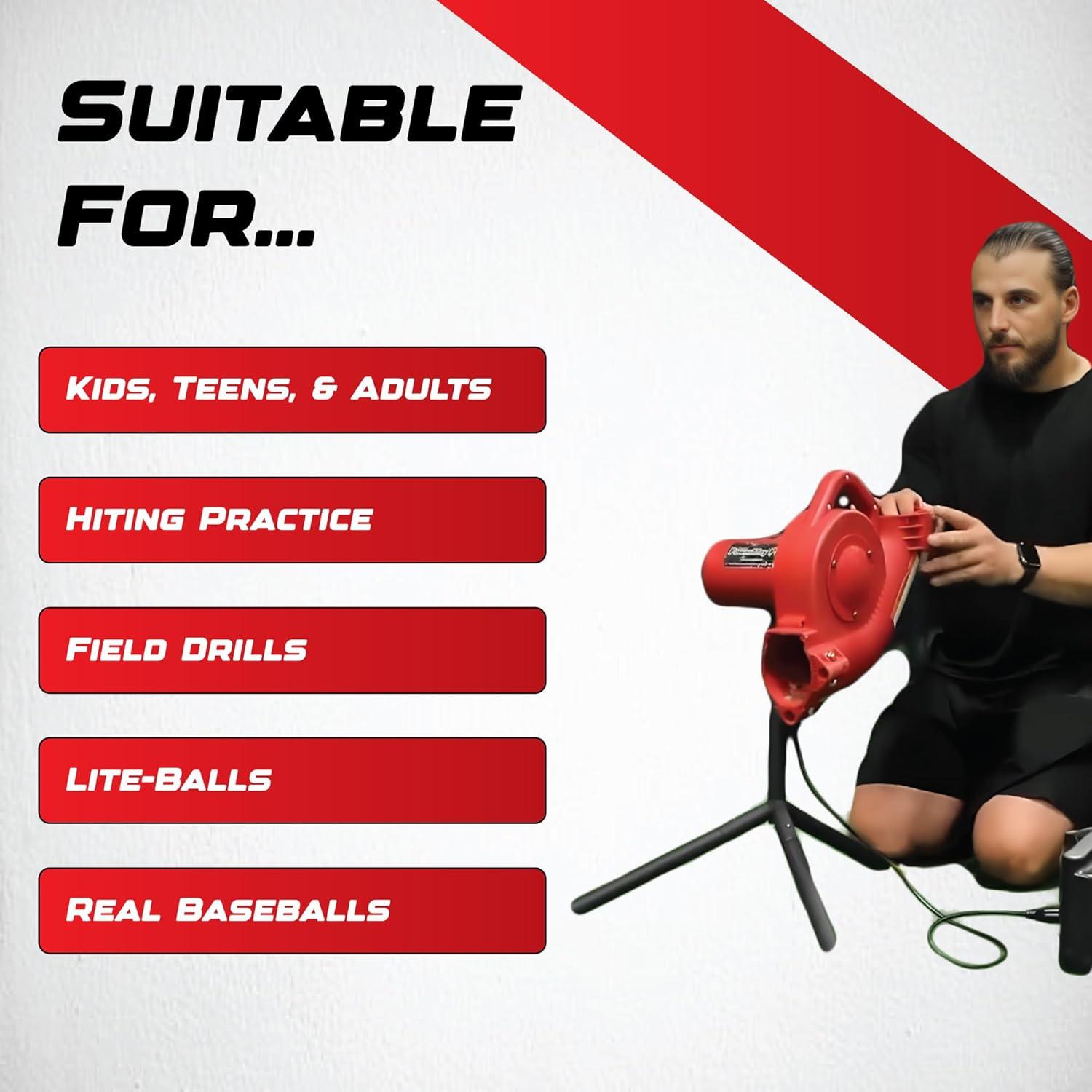 Trend Sports Base Hit Real Pitching Machine