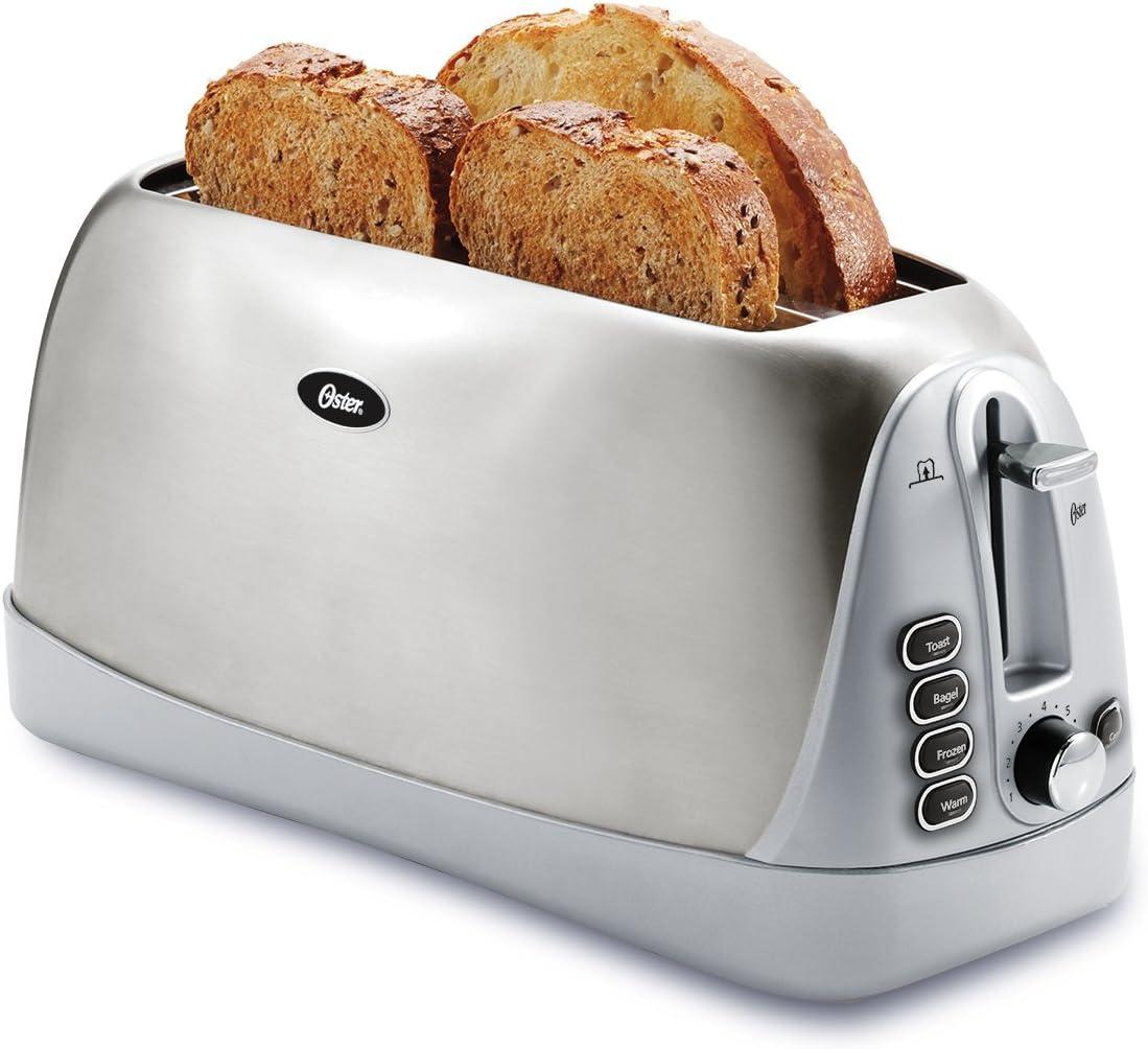 Oster TSSTTR6330-NP Tostadora de 2 Rebanadas Extralarga, Acero Inoxidable