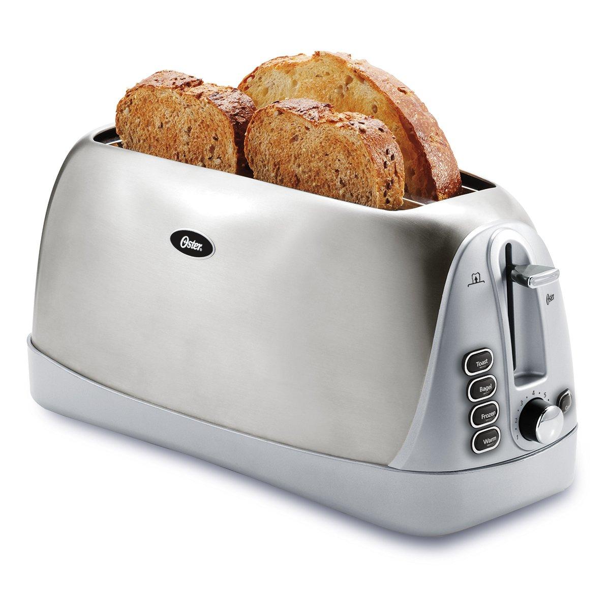 Oster TSSTTR6330-NP Tostadora de 2 Rebanadas Extralarga, Acero Inoxidable