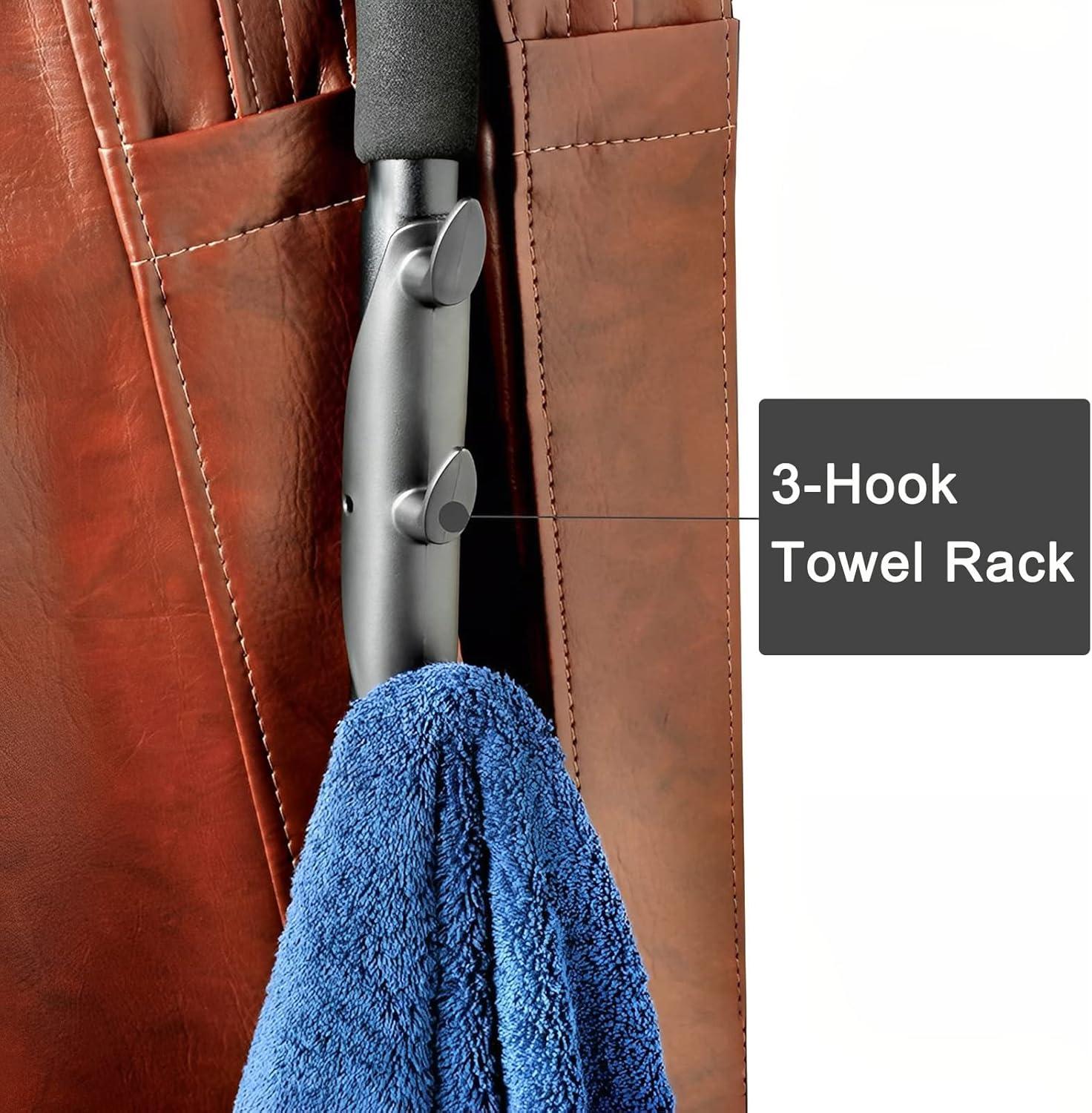Powder-Coated Aluminum Spa and Hot Tub Cover Lift with Towel Rack