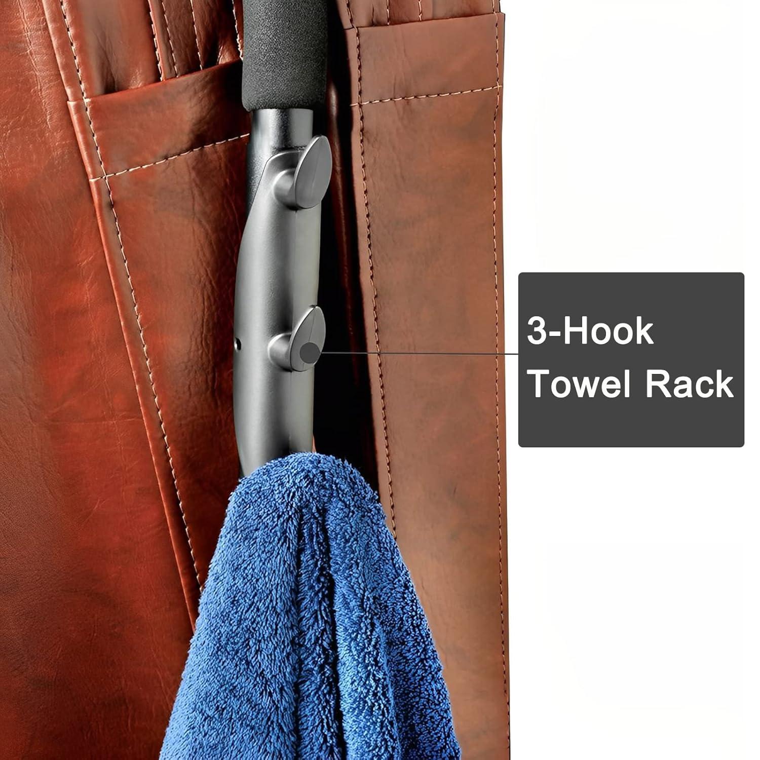 Powder-Coated Aluminum Spa and Hot Tub Cover Lift with Towel Rack