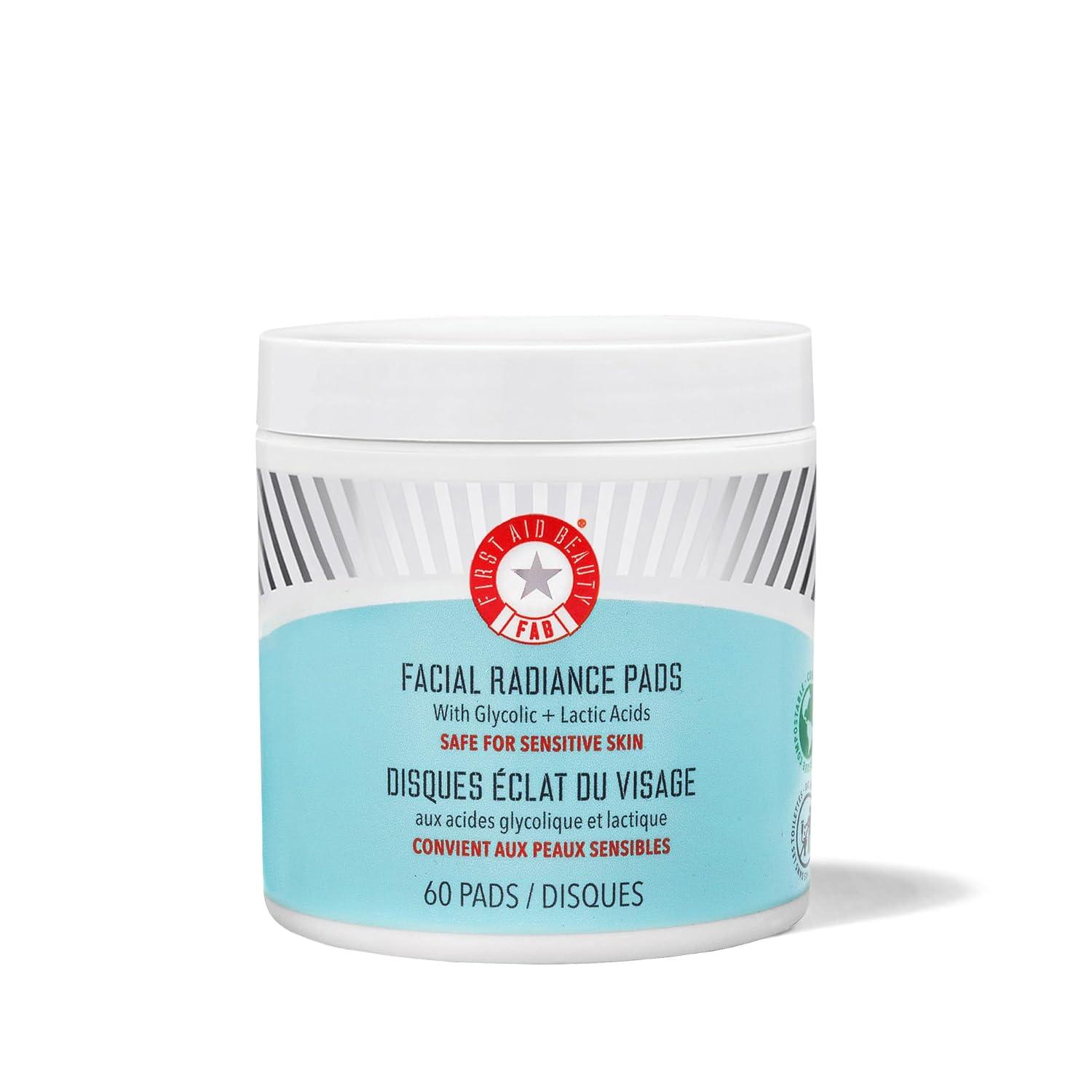 FIRST AID BEAUTY Gentle Exfoliating Facial Pads for Sensitive to Normal Skin - Fragrance-Free - 60ct - Ulta Beauty