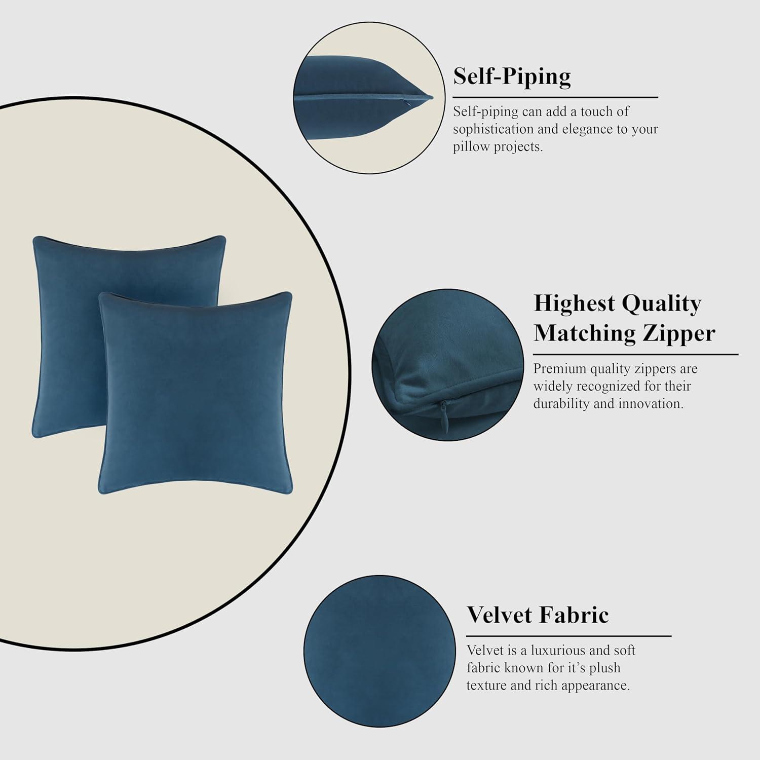 A1 Home Collections LLC Velvet Pillow Cover (Set of 2)