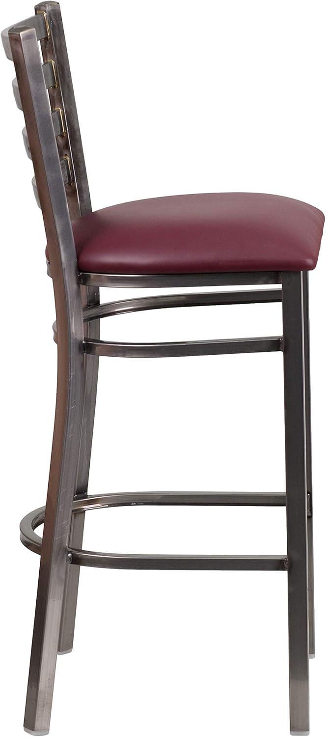Flash Furniture Brixton Hercules Series Ladder Back Metal Restaurant Barstools