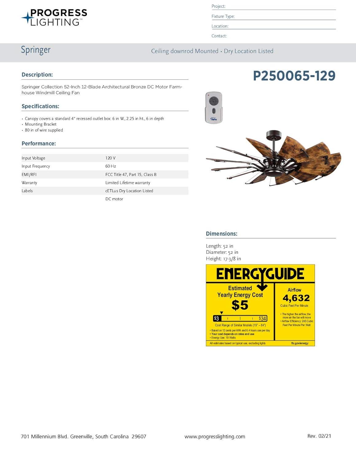 52'' Ceiling Fan