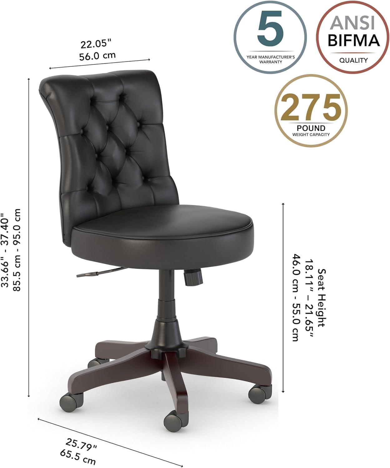 Bush Business Furniture Bush Business Furniture Arden Lane Mid Back Tufted Office Chair
