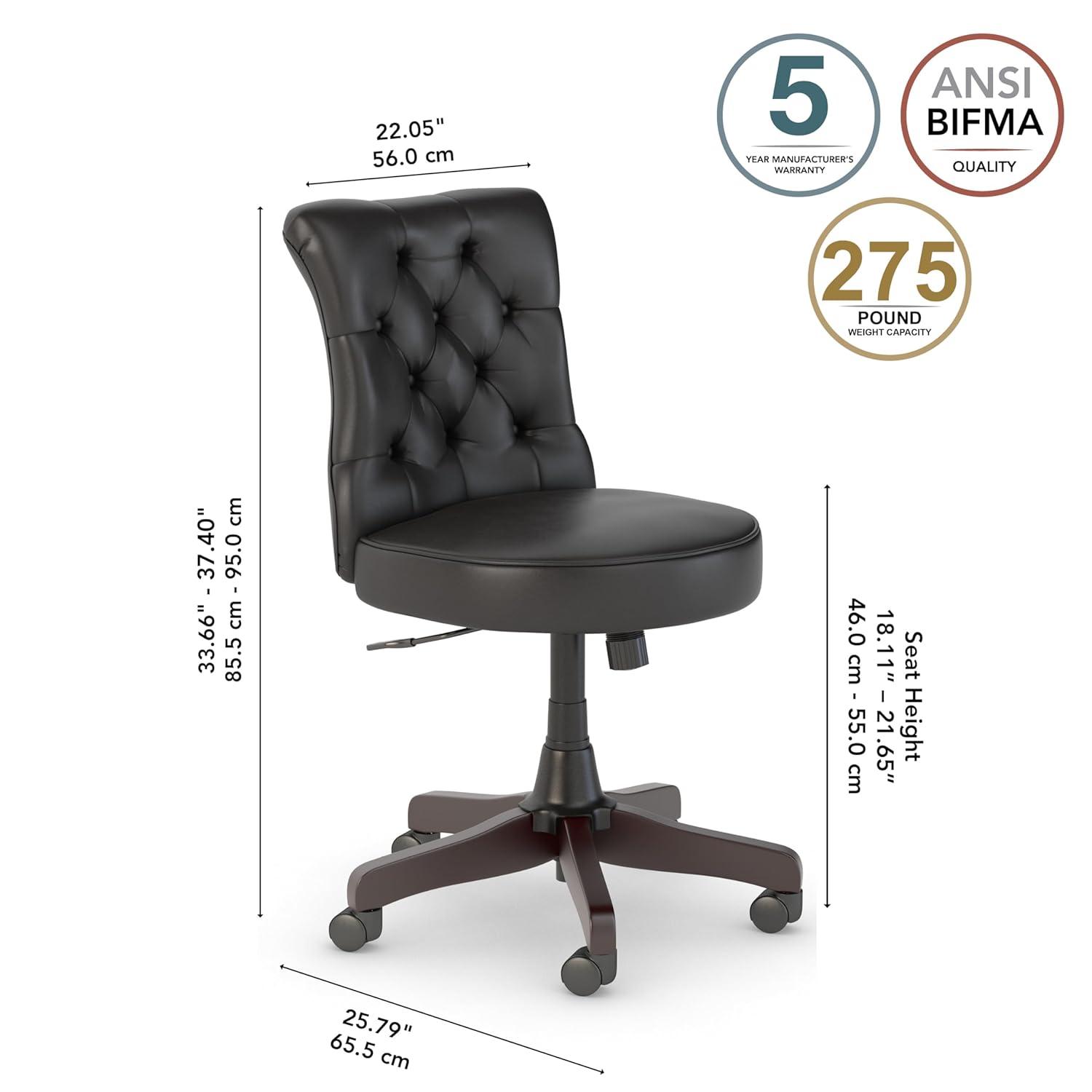 Bush Business Furniture Arden Lane Mid Back Tufted Office Chair