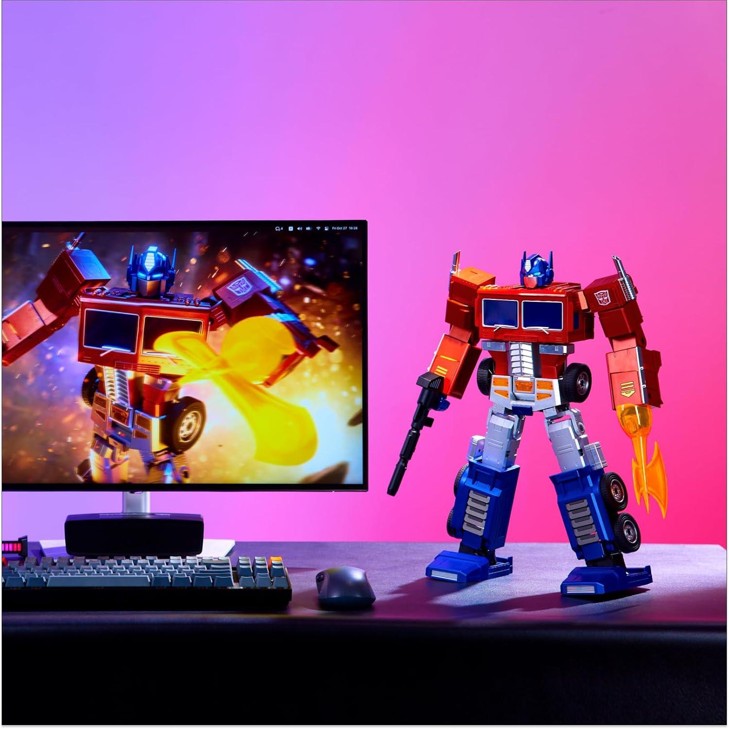 Robosen Elite Programmable Red and Blue Transformer Robot Toy