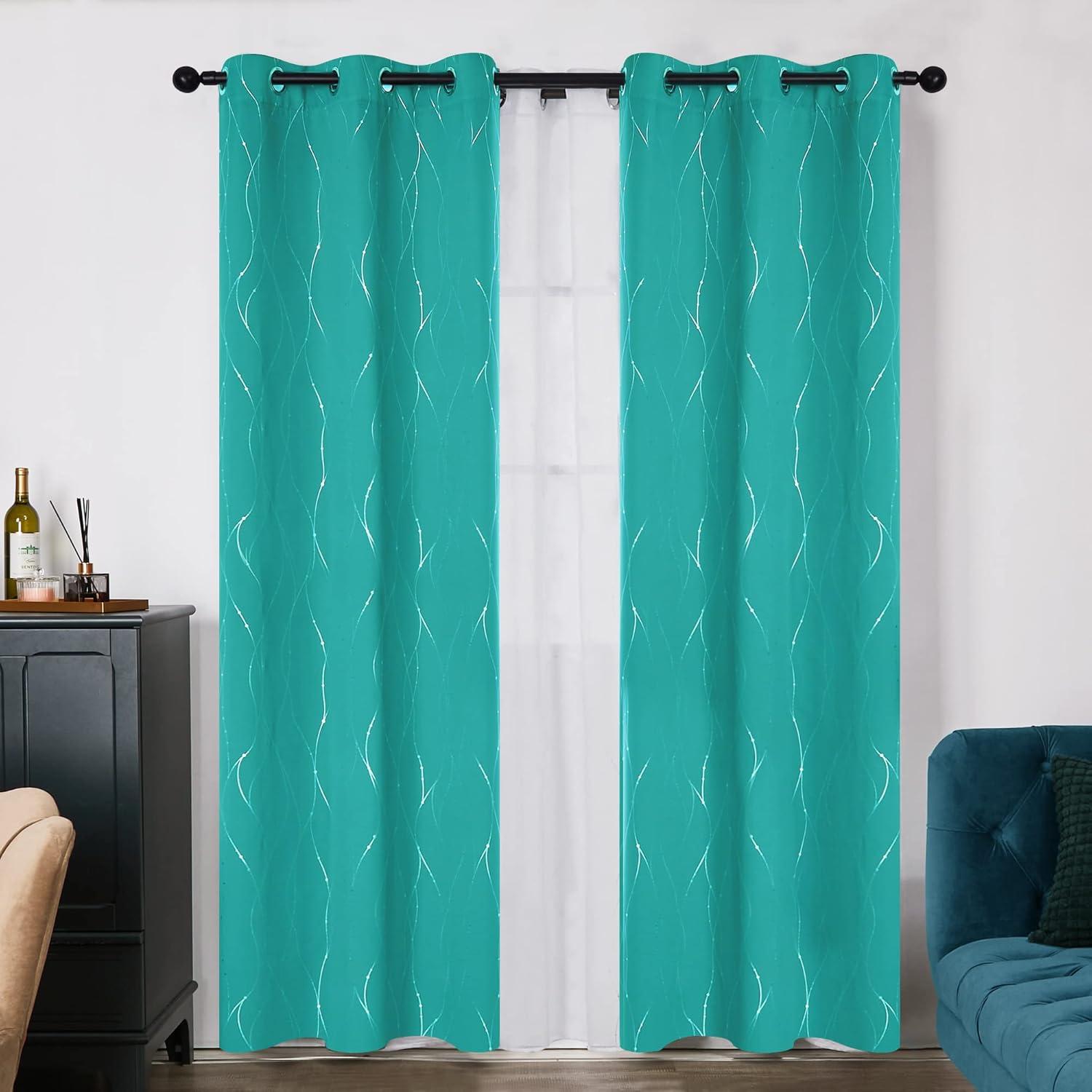 Polyester Room Darkening Curtain Pair