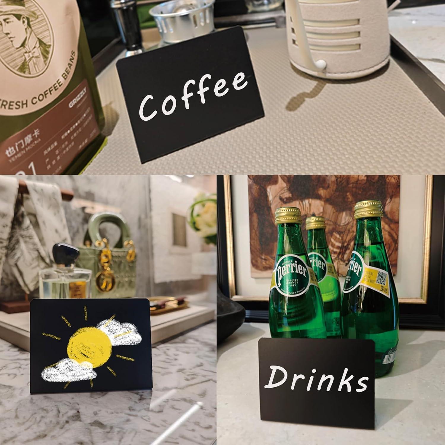 Food Labels for Party Buffet, 20PCS Reusable Reserved Table Signs