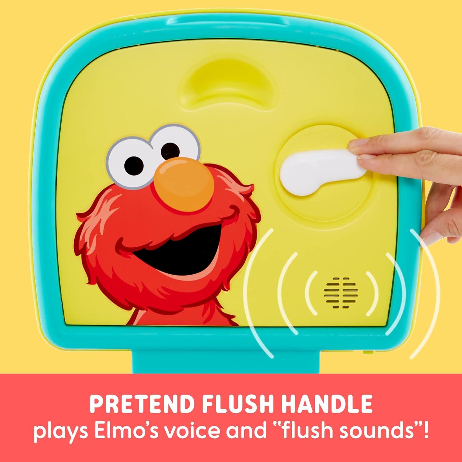 Sesame Street 3-in-1 Potty Chair, Step Stool and Toilet Training Seat - Elmo Hooray!