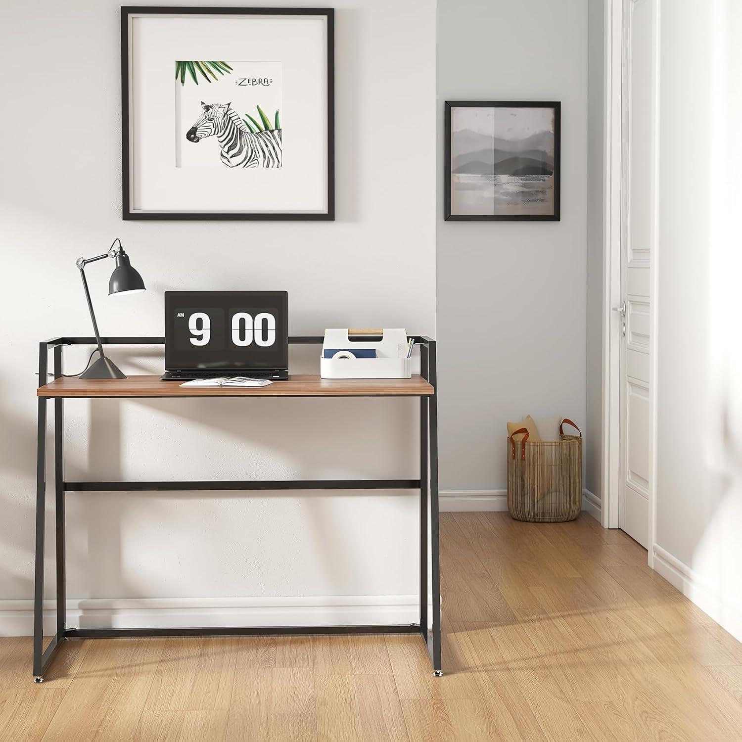 EUREKA ERGONOMIC Foldable Desk 41 inch Small Desk Save Space, Folding Desk No Assembly Required folable Desk Home Office Folding Computer Desk Table Portable, Easy to Fold Up or Down