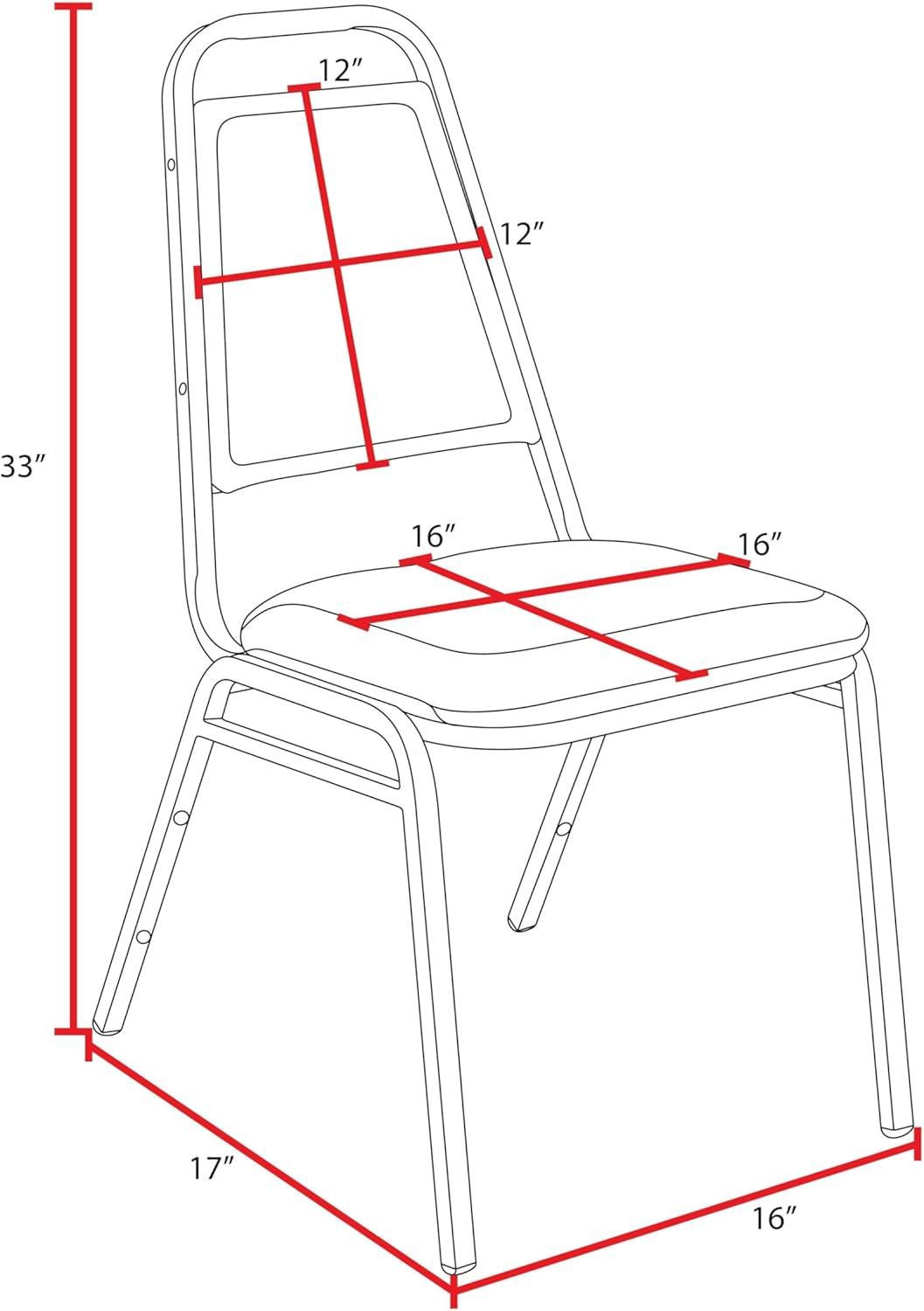 Regency Regency Dining Cushioned Restaurant Stackable Chair (Set of 8)