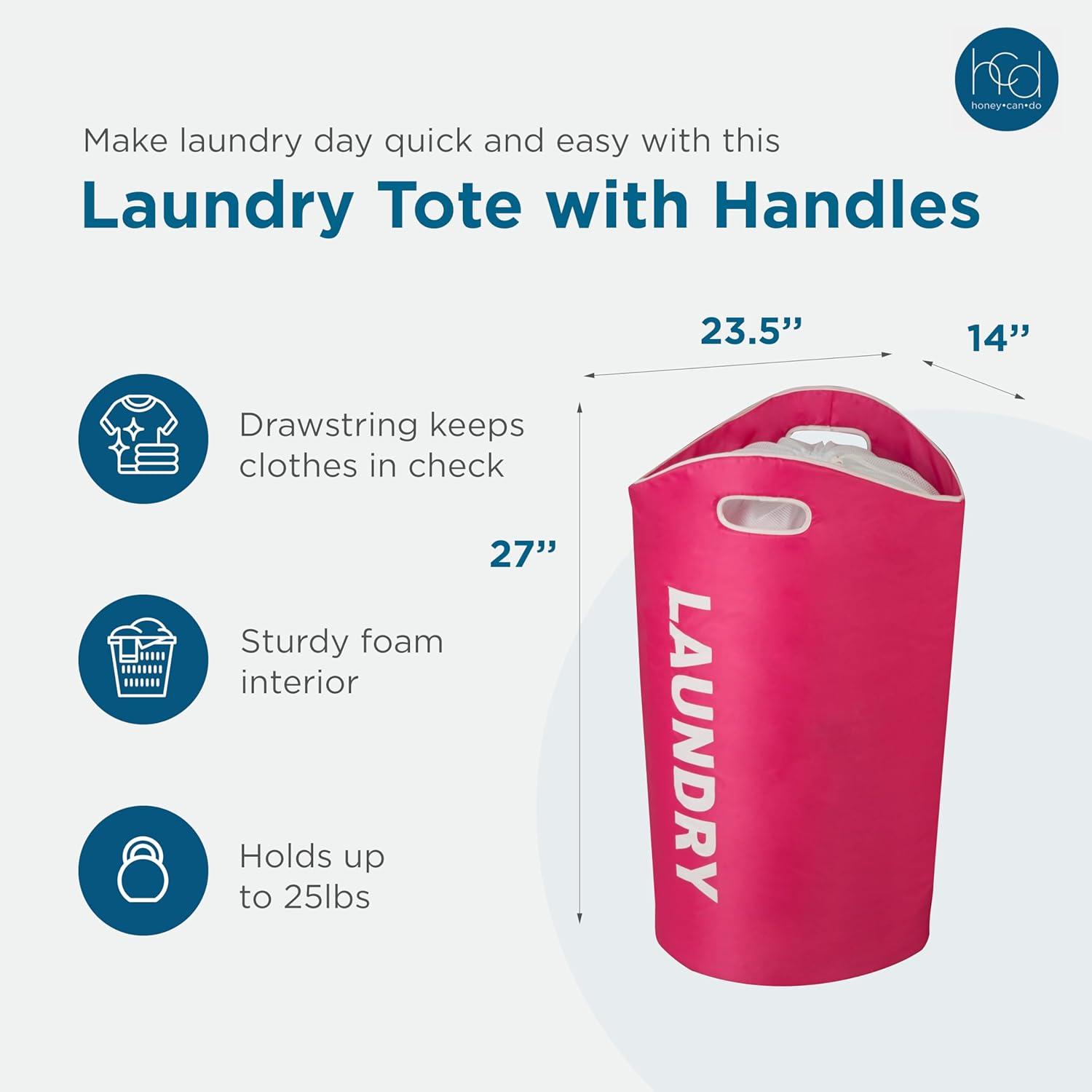 Rebrilliant Fabric Laundry Hamper with Handles