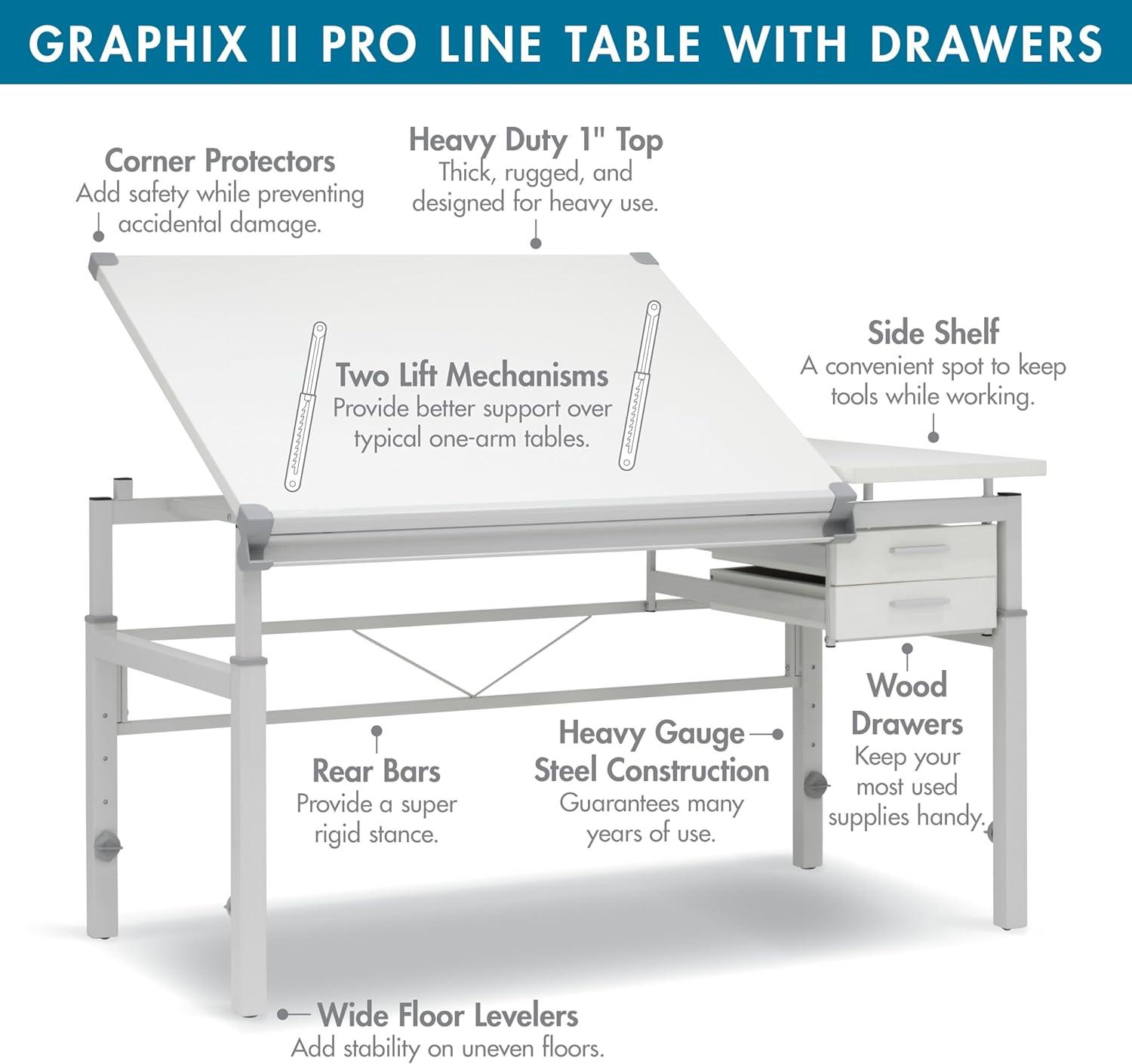 Inbox Zero Cowie Height Adjustable Drafting Table