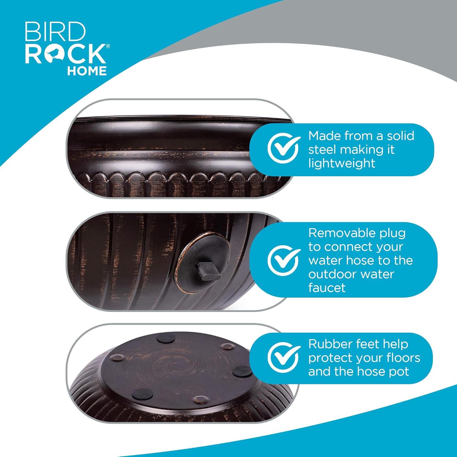 BirdRock Home Metal Container Hose Pot