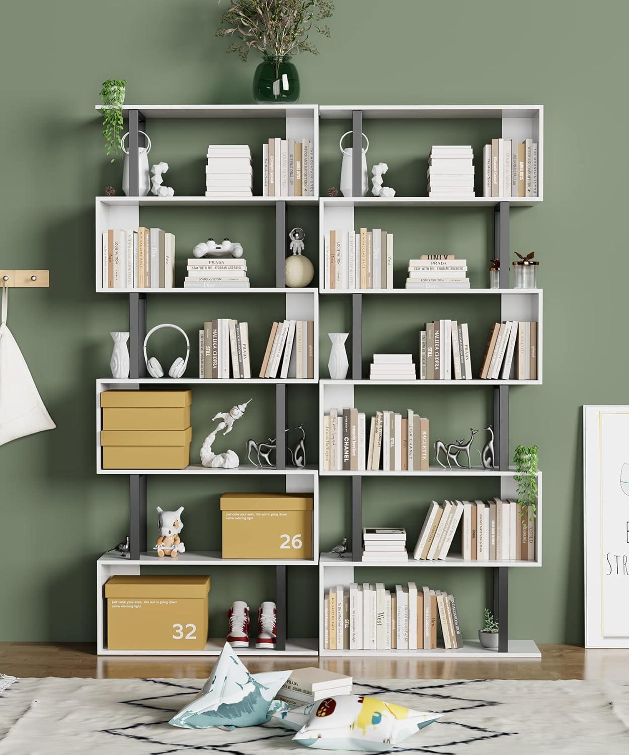 Hokku Designs 6 Tier Geometric Bookcase