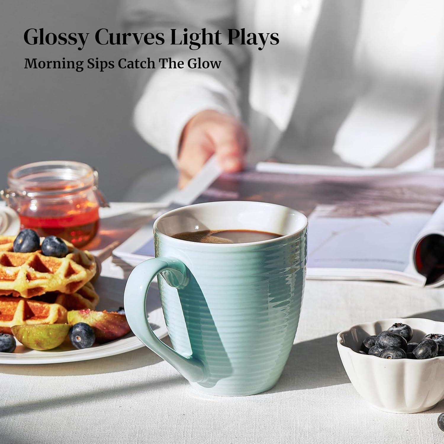 DOWAN DOWAN Ceramic Coffee Mug (Set of 6)