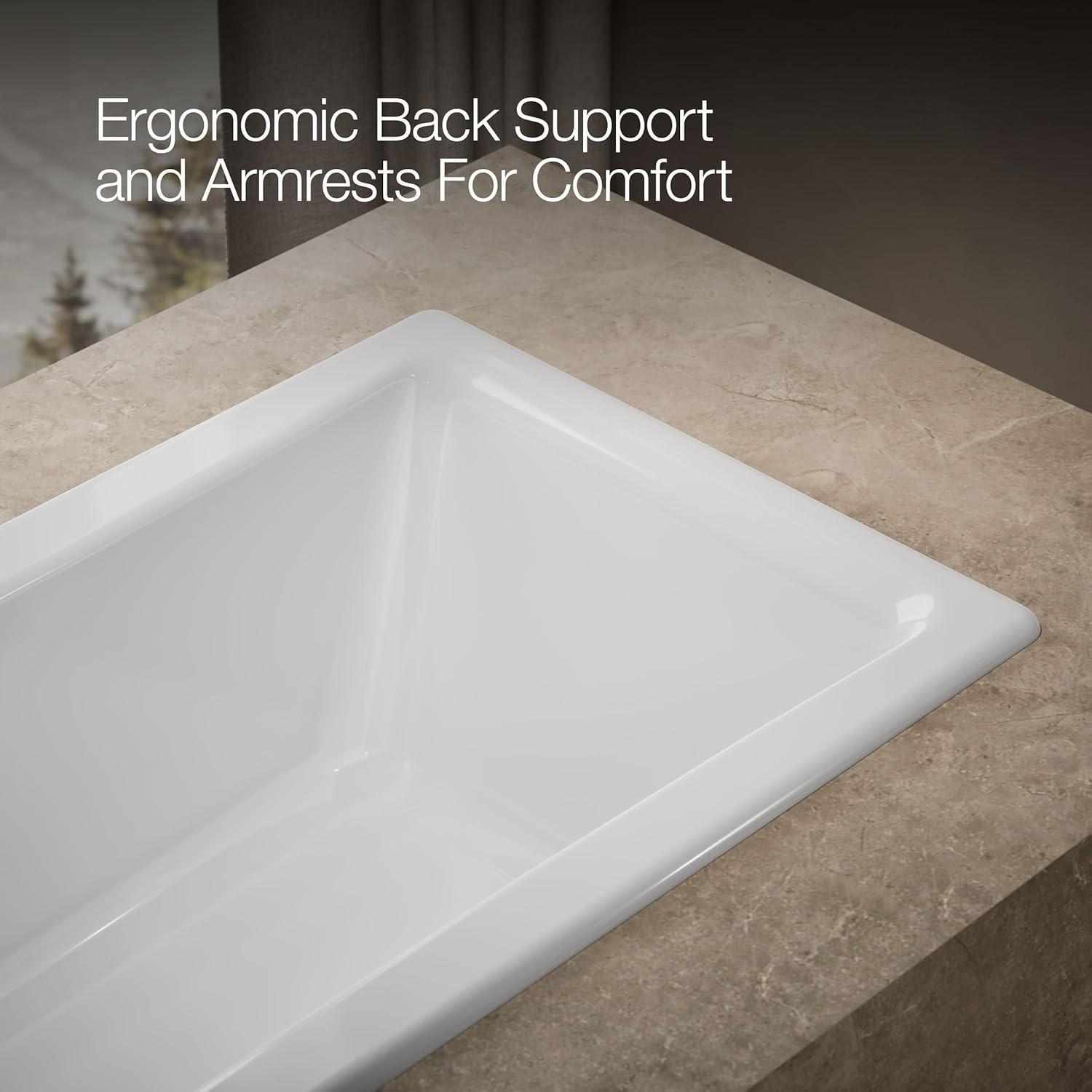 Tea-for-Two for Two 60" x 32" Drop-In Soaking Bathtub