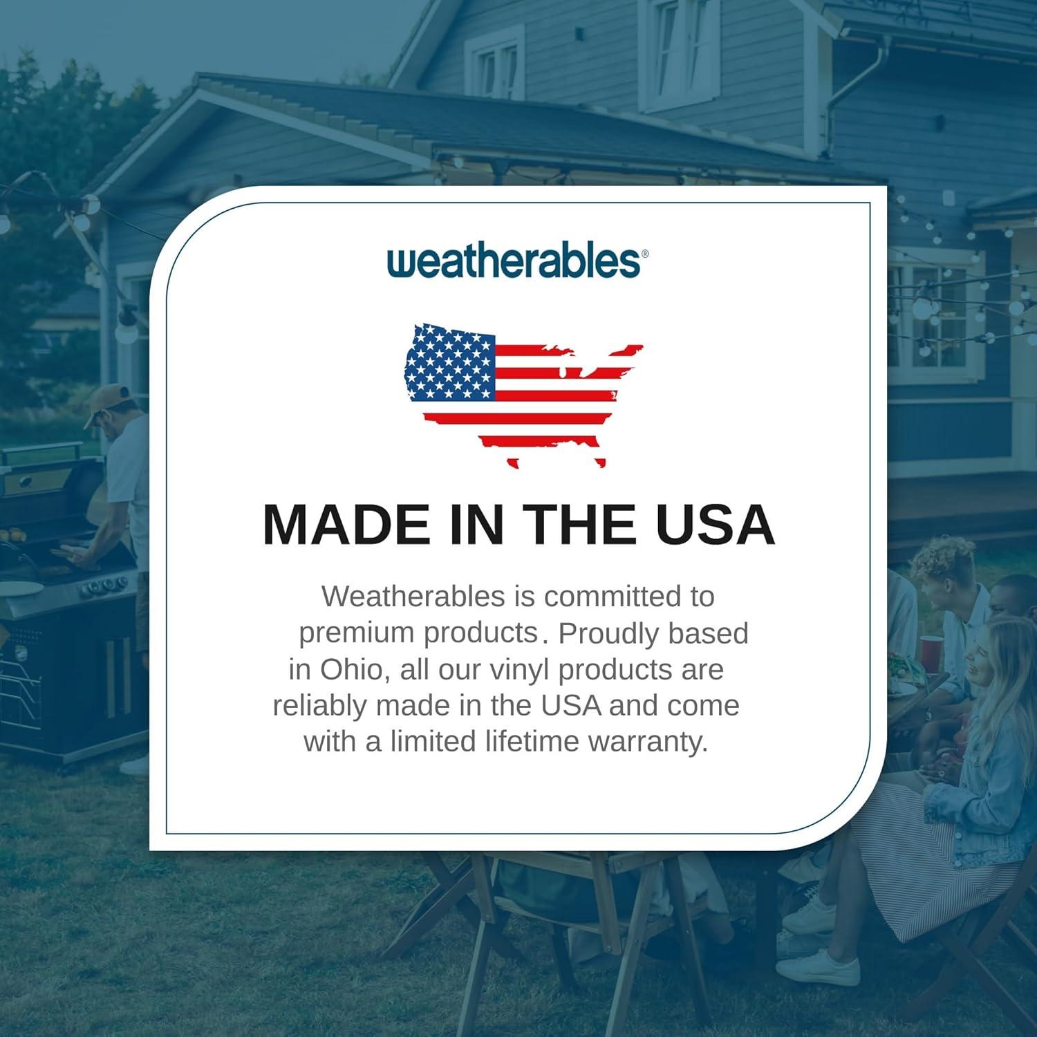 Weatherables 4x4 Post Sleeve – Weatherproof Premium Outdoor Vinyl Post Cover for Lasting Durability and Easy Installation on Decks, Patios, Porches or Mailbox Posts (4" x 4" x 72", White)