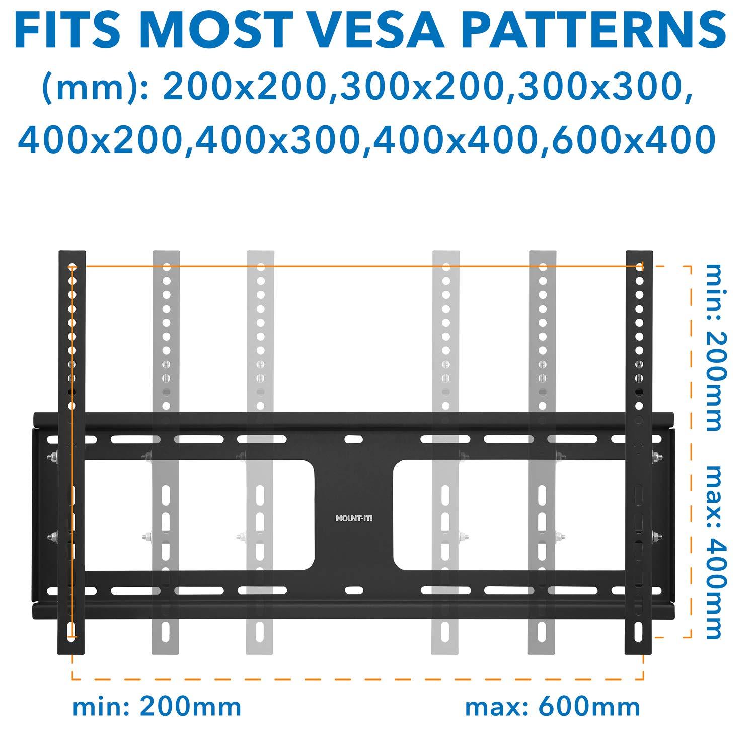 Mount-it Mount-It Weatherproof TV Wall Mount | Lockable & Tilting 2.1 Low Profile Fits 37 - 80 In. Tvs