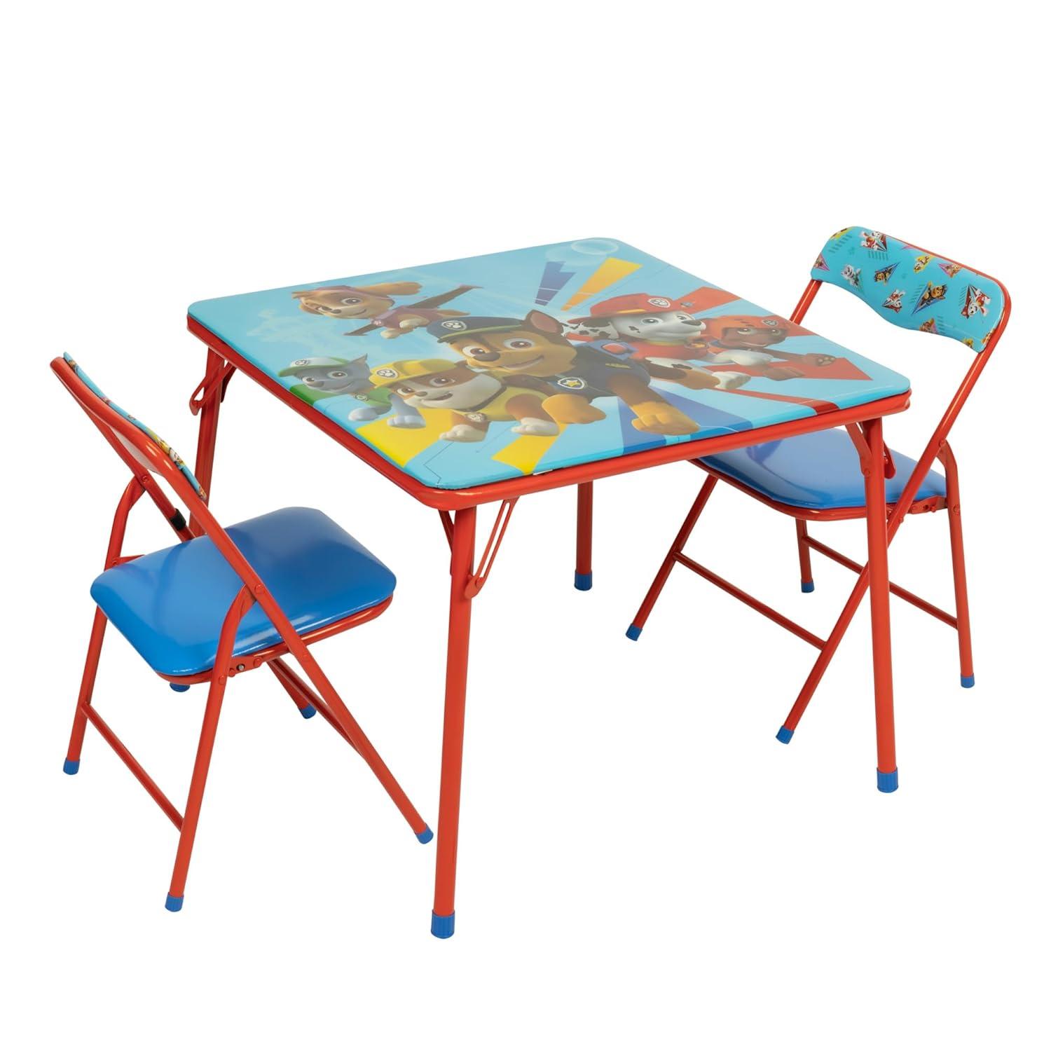 Paw Patrol Red and Blue Kids Folding Table Set