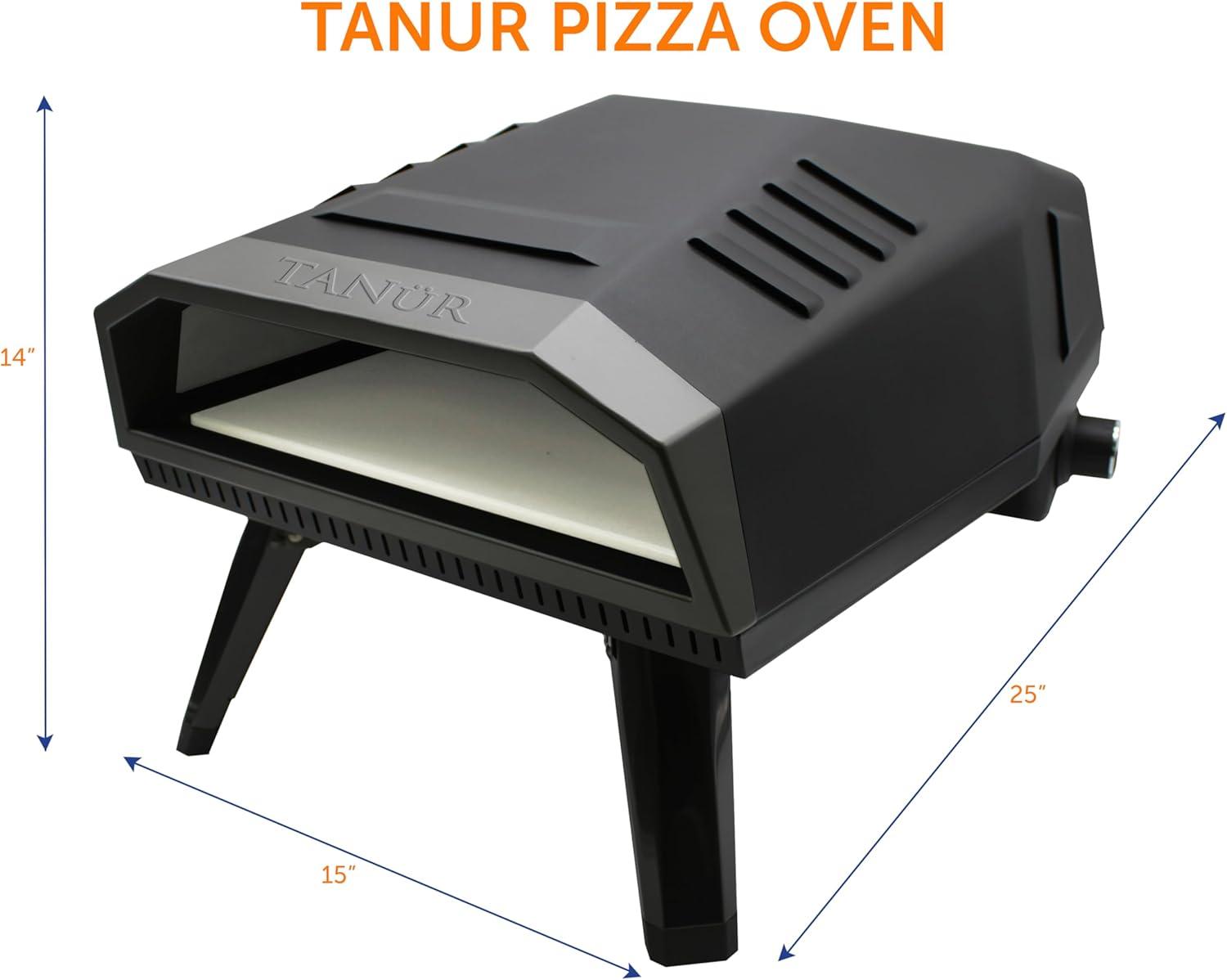 Flame King Flame King TANUR 12-inch Portable Outdoor Propane Pizza Oven for Camping and Outdoor Cooking