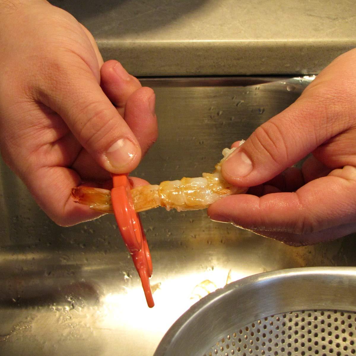 Stainless Steel Shrimp Deveiner Seafood Scissors Shellfish Food Shears Cutting Tool