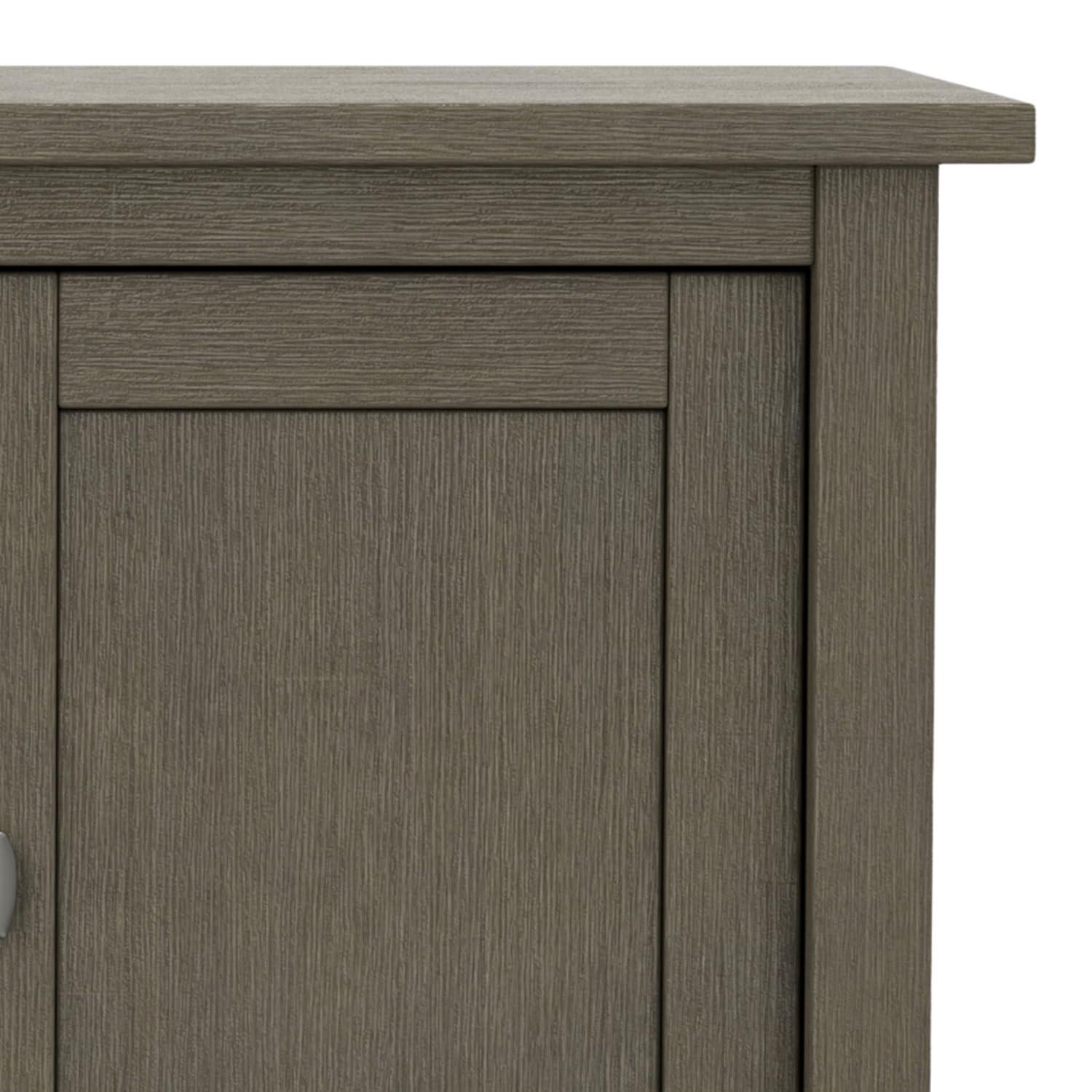 Simpli Home Warm Shaker 47"W Solid Wood TV Stand for TVs up to 55" with 2 Storage Cabinets and 2 Drawers