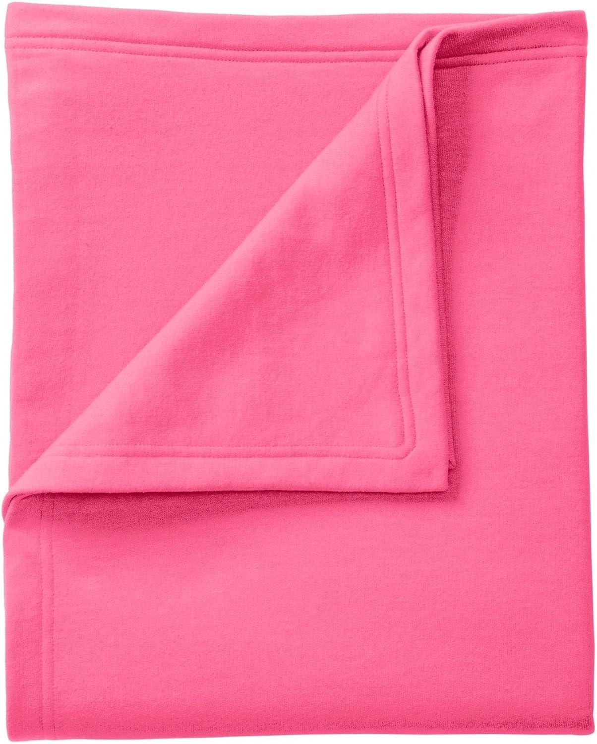 Port & Company Core Fleece Sweatshirt Blanket - Neon Pink
