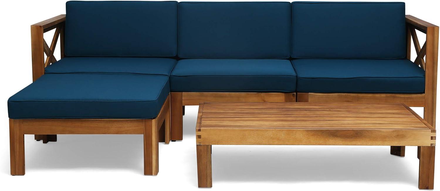 Alcove 5pc Acacia Wood Sofa Conversation Set - Christopher Knight Home