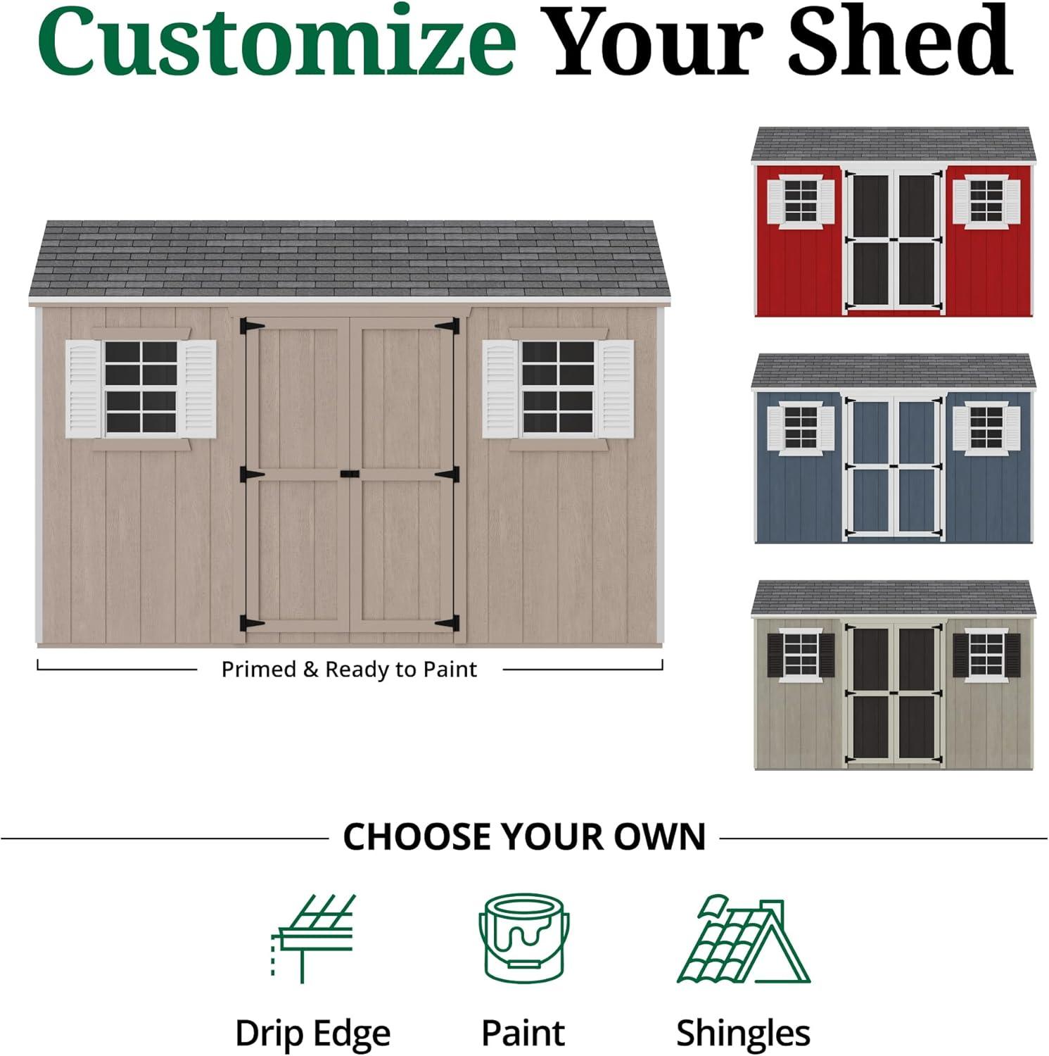 Little Cottage Co. Value Workshop Outdoor Wood Storage Shed