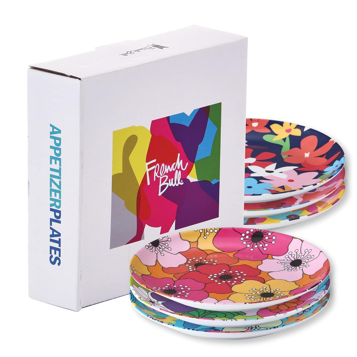 French Bull French Bull 6.5" Floral Appetizer Plate (Set of 6)