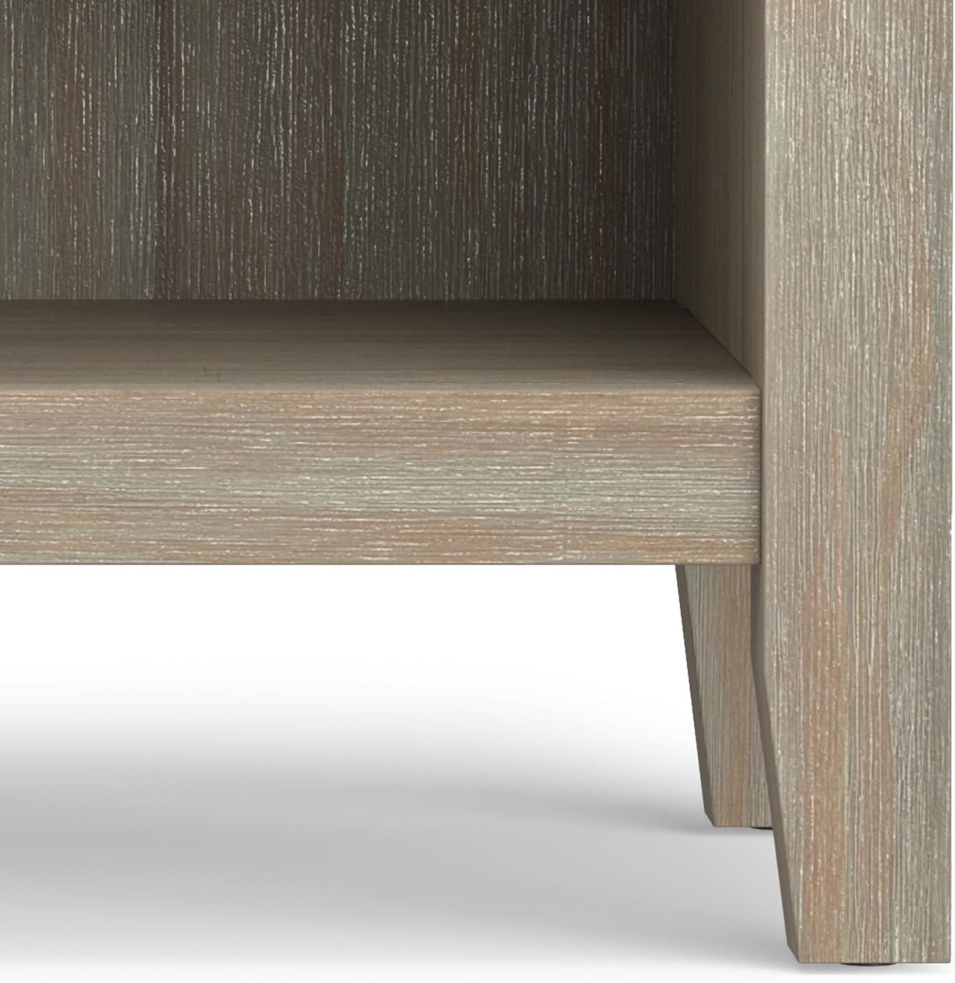 Simpli Home Artisan 24"W Solid Wood Nightstand with Drawer and Shelves