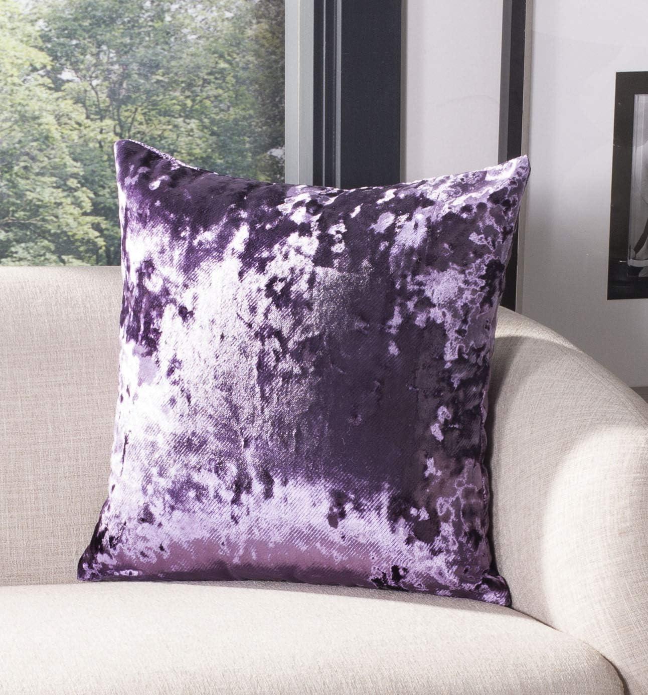 Gili Light Purple Velvet 18-inch Decorative Pillow