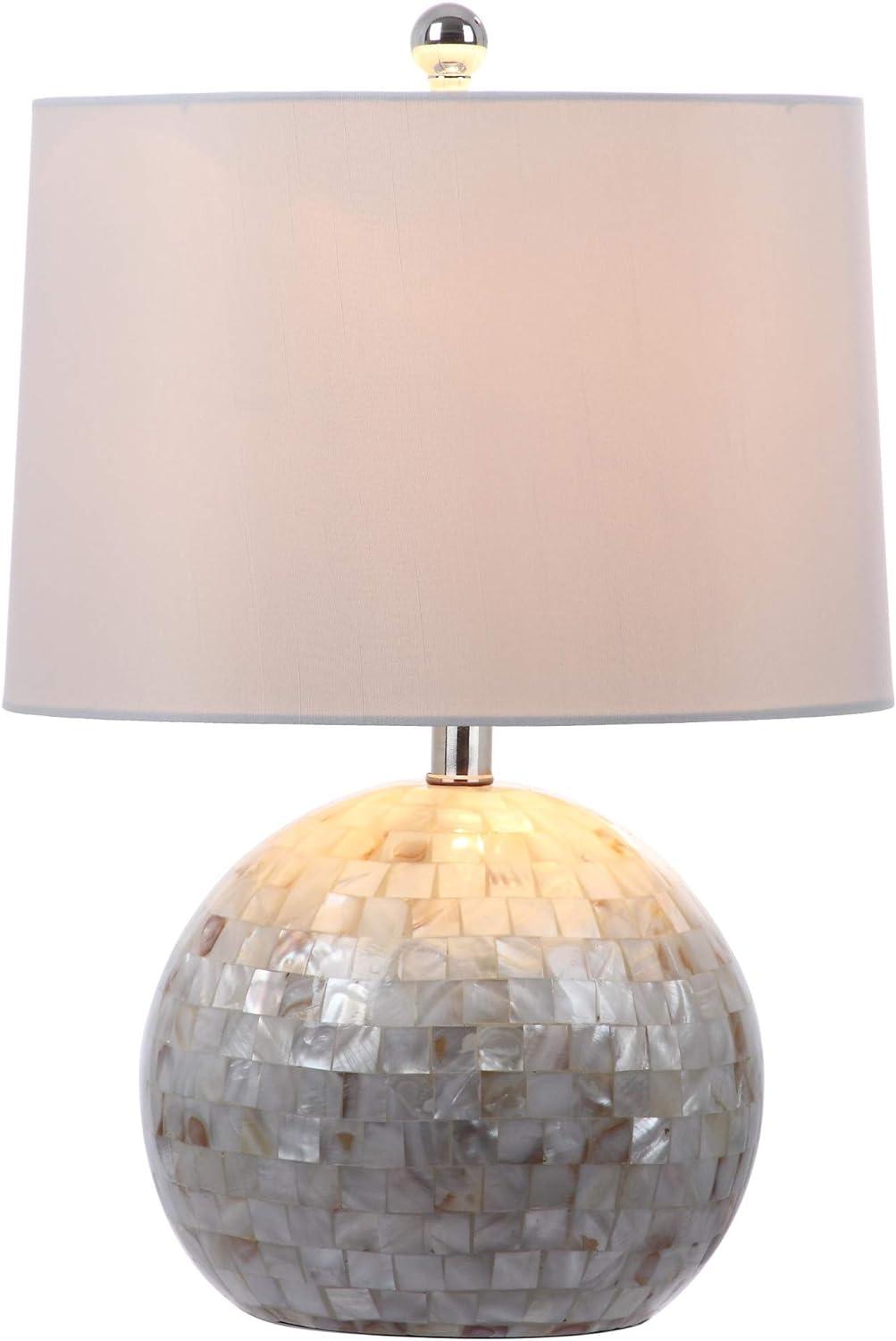 Mediterranean Pearl Fisher's 21" White Shell Table Lamp