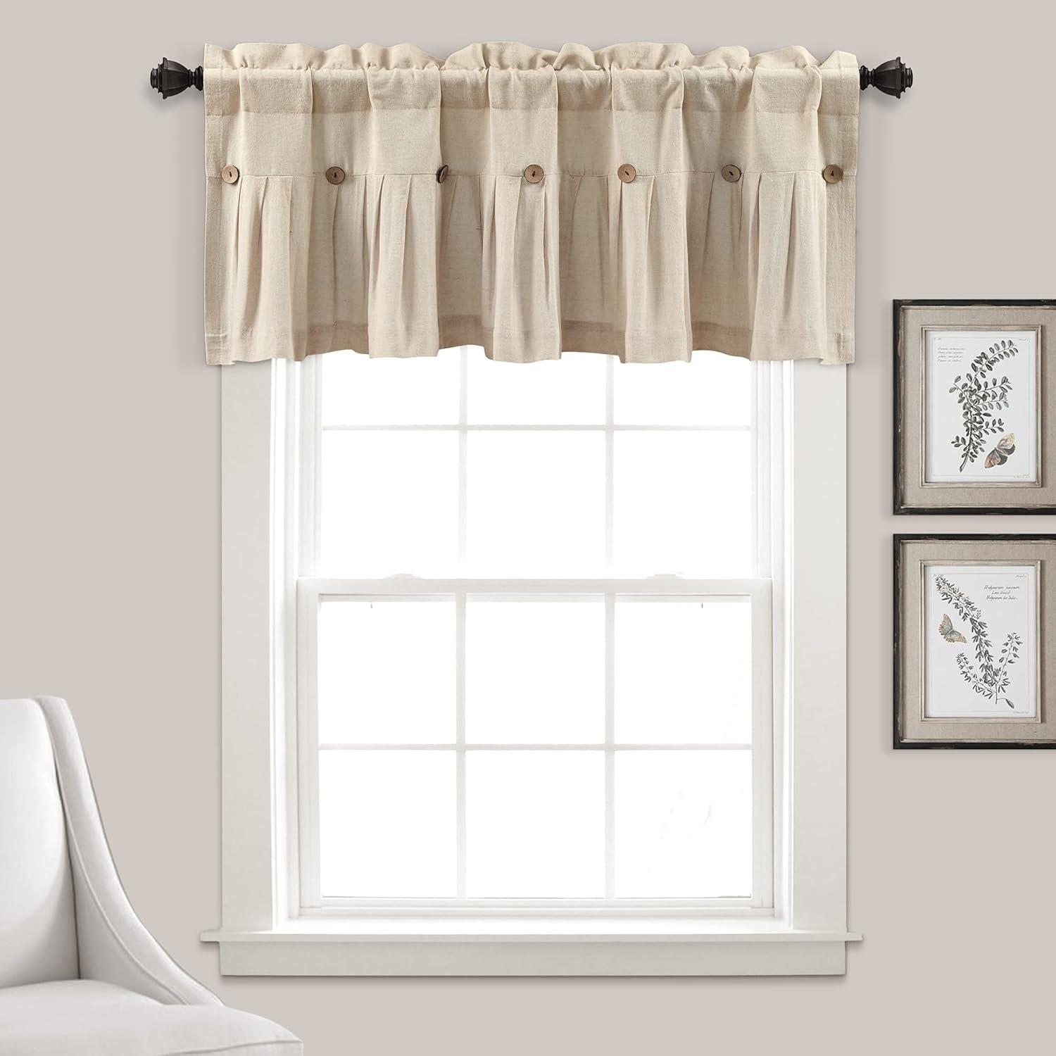 Linen Tailored Window Valance