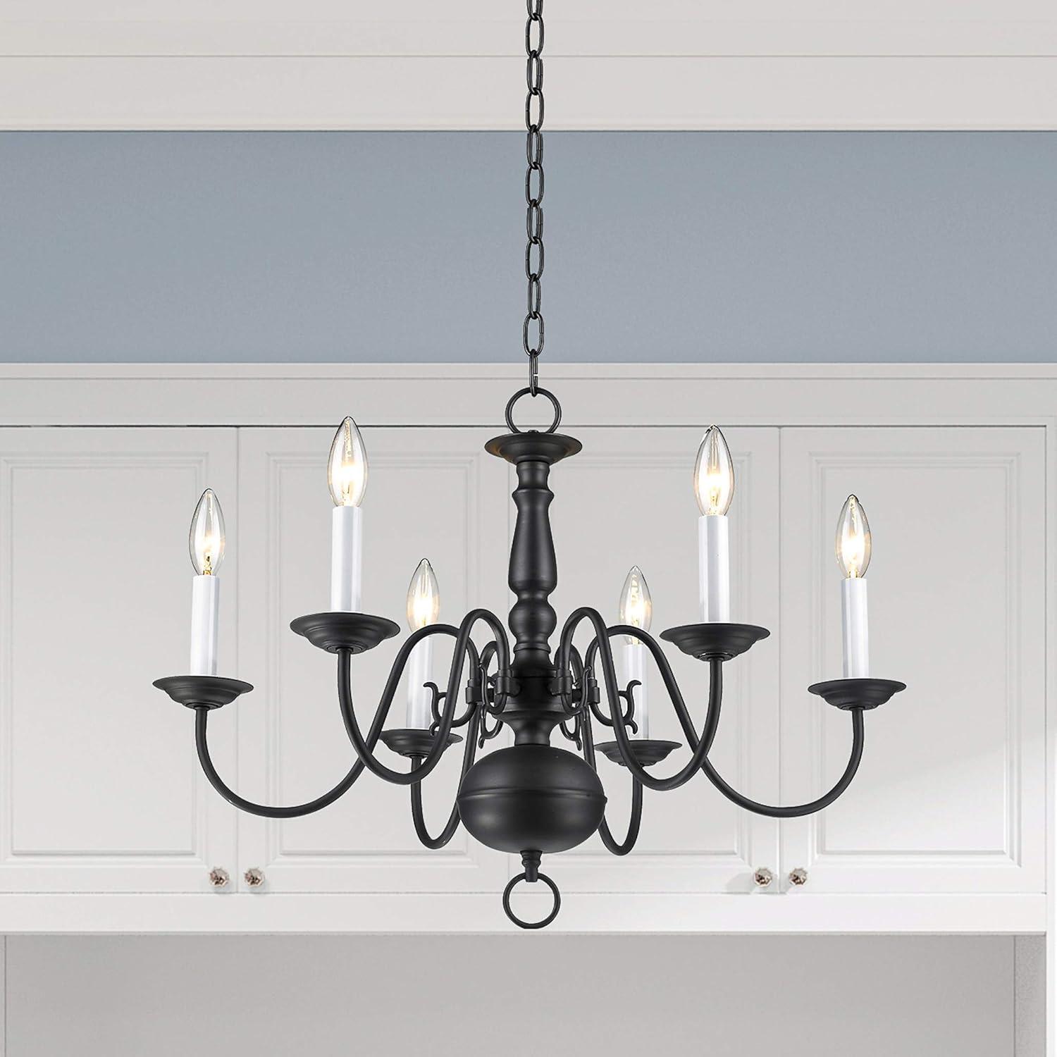 Livex Lighting Williamsburgh 6 - Light Chandelier in  Bronze