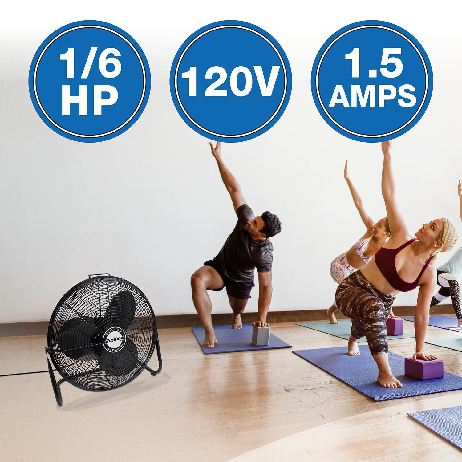 Air King Air King 3-Speed Indoor Industrial Open Motor Pivoting Floor Fan