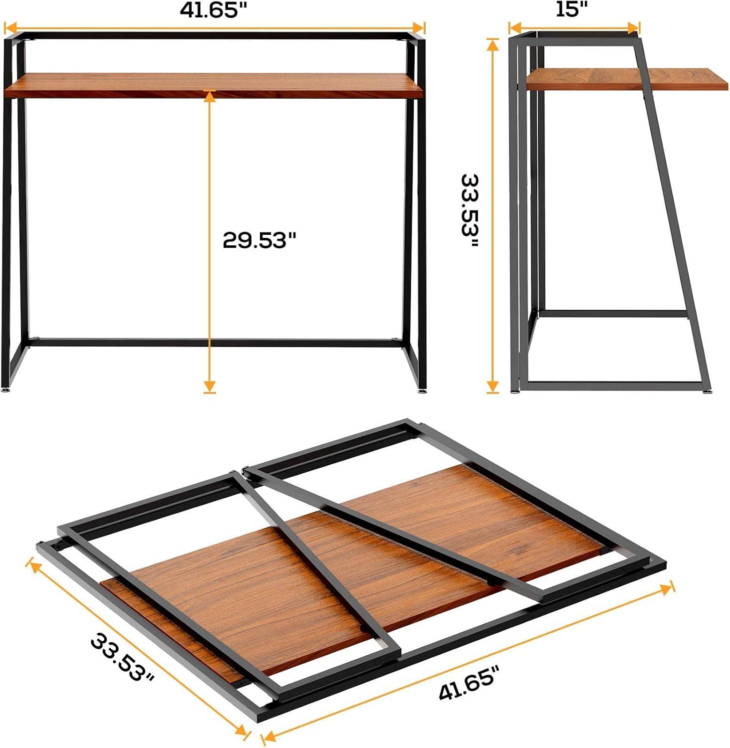 EUREKA ERGONOMIC Foldable Desk 41 inch Small Desk Save Space, Folding Desk No Assembly Required folable Desk Home Office Folding Computer Desk Table Portable, Easy to Fold Up or Down