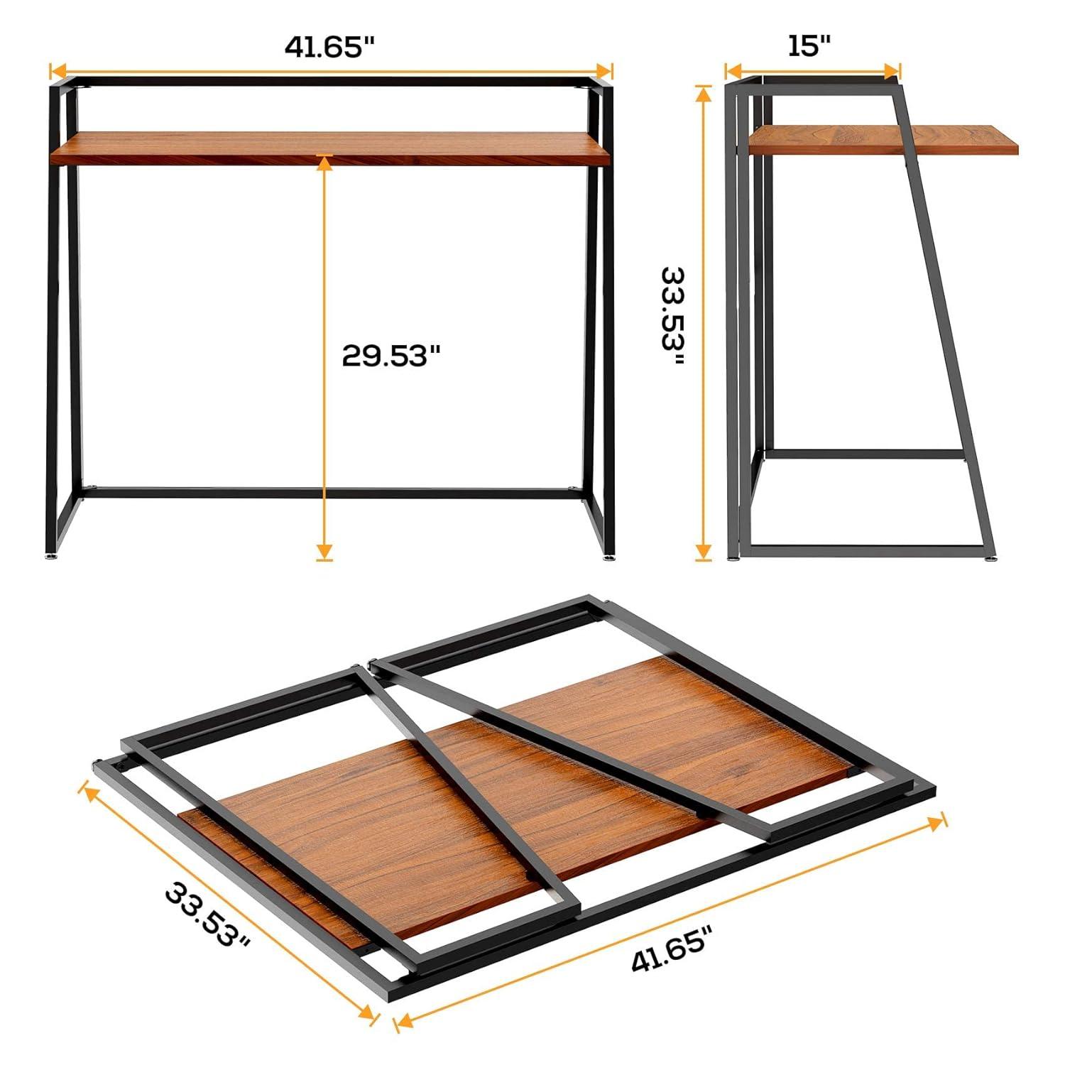 EUREKA ERGONOMIC Foldable Desk 41 inch Small Desk Save Space, Folding Desk No Assembly Required folable Desk Home Office Folding Computer Desk Table Portable, Easy to Fold Up or Down