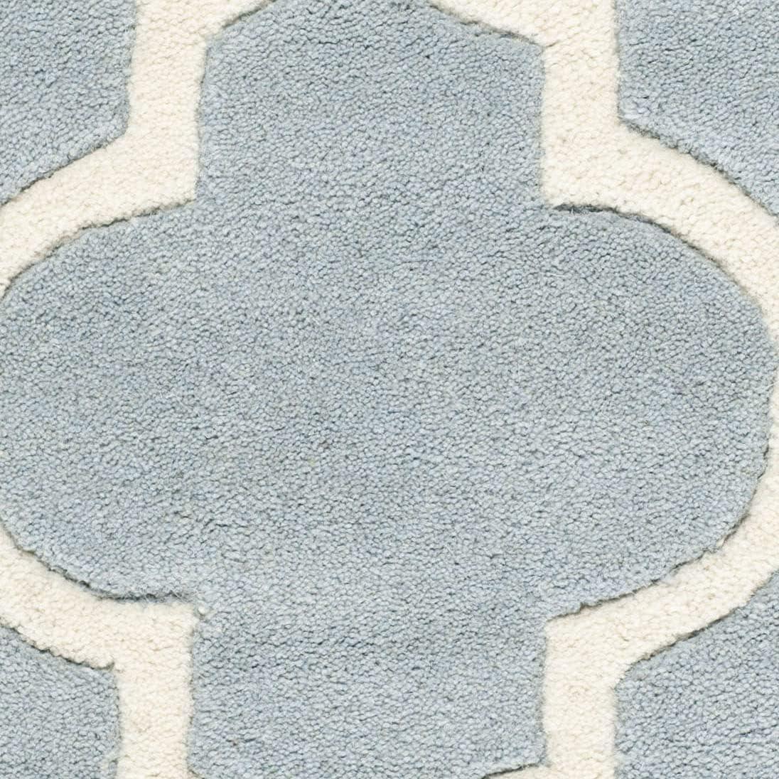 SAFAVIEH Chatham CHT733B Handmade Blue / Ivory Rug