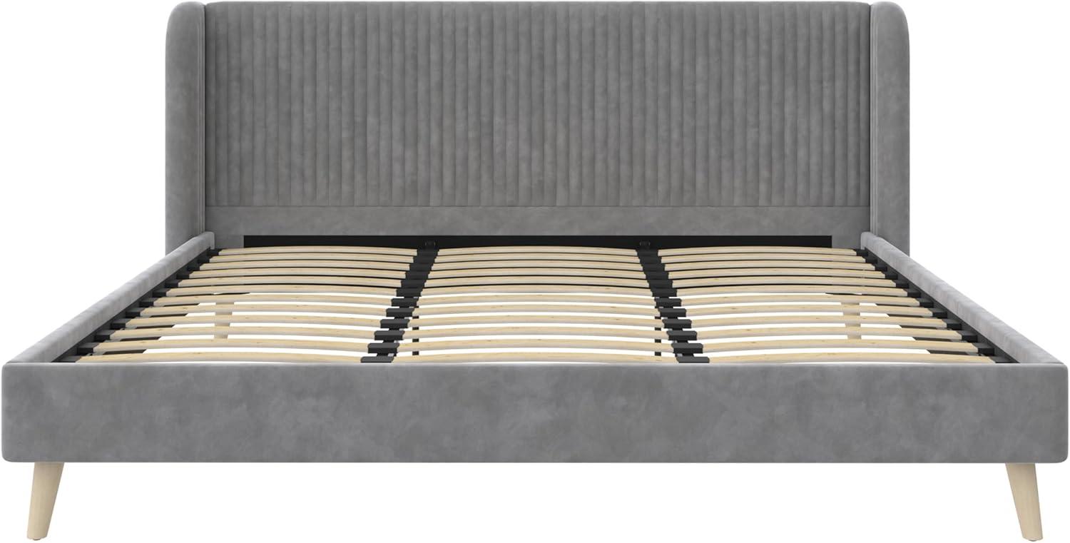 Novogratz Holly King Size Upholstered Platform Bed