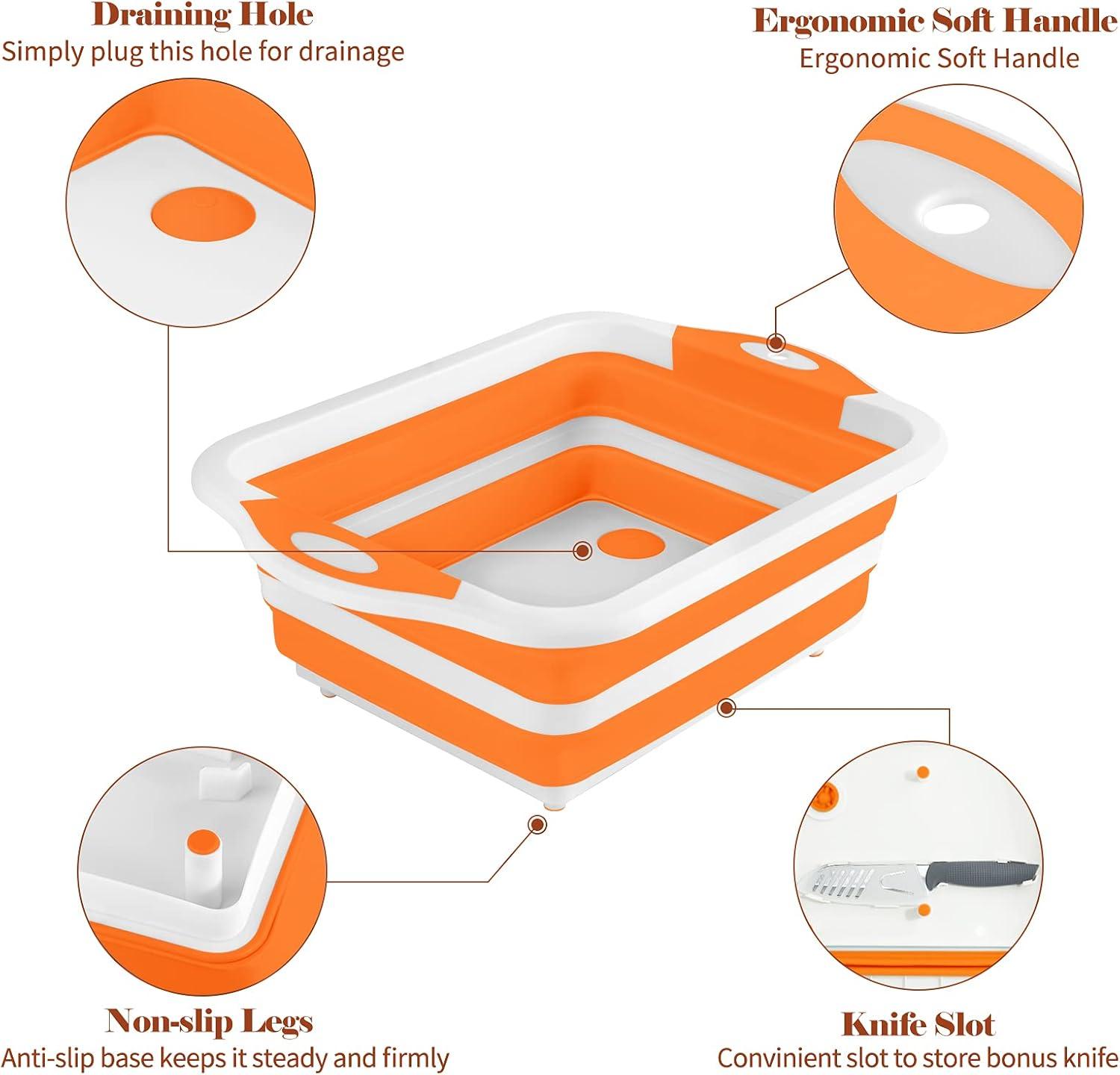 Rottogoon Collapsible 16.7*12.2*5.7" Cutting Board