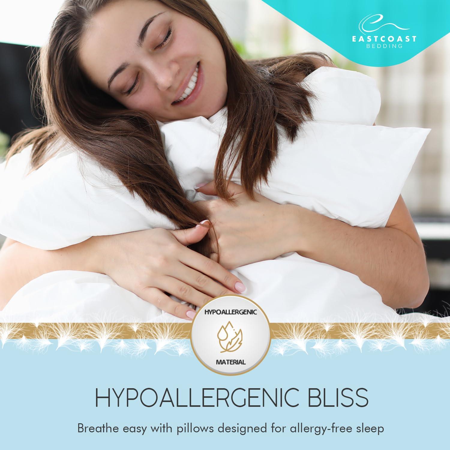 East Coast Bedding Firm Elite Premium Down Dream 600 Fill Power Pillow Set of 2