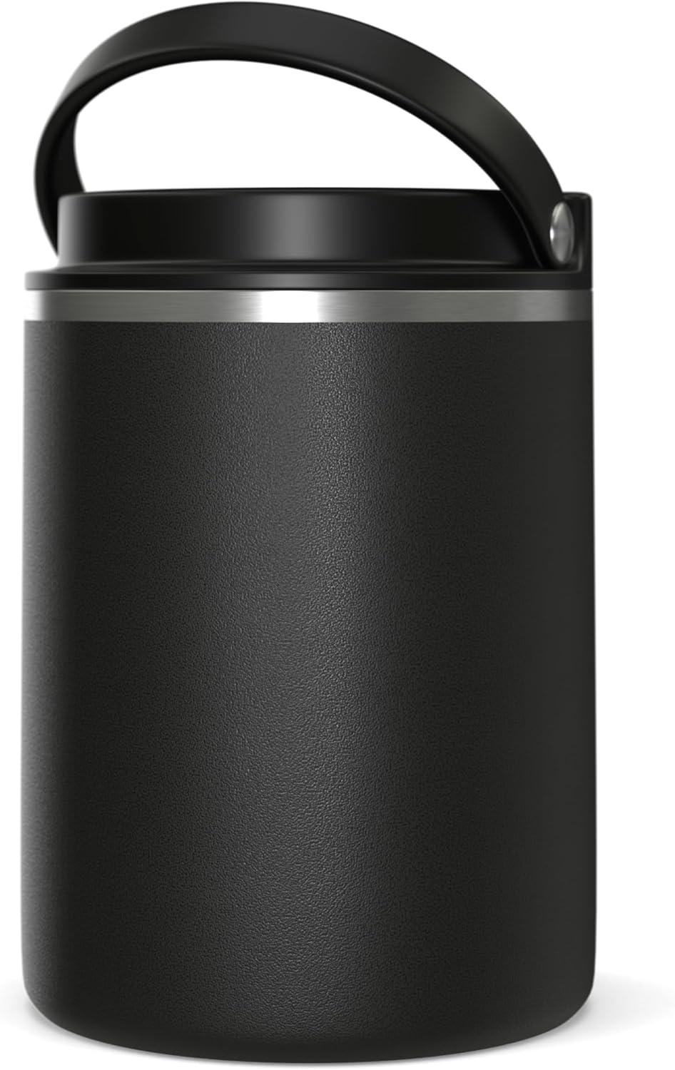Hydrapeak 32 Oz Stainless Steel Vacuum Insulated Wide Mouth Leak-proof Thermos Food Jar For Hot And Cold, 10 Hours Hot 16 Hours Cold (Gray)