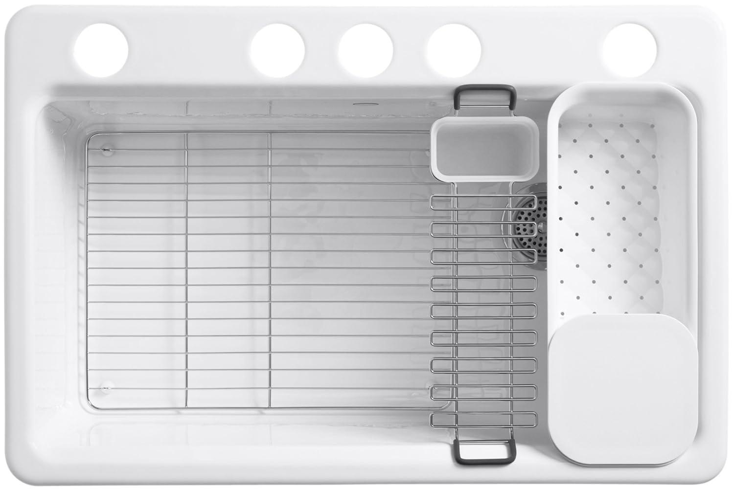 Riverby 33" x 22" x 9-5/8" Under-Mount Single-Bowl Kitchen Sink with Accessories