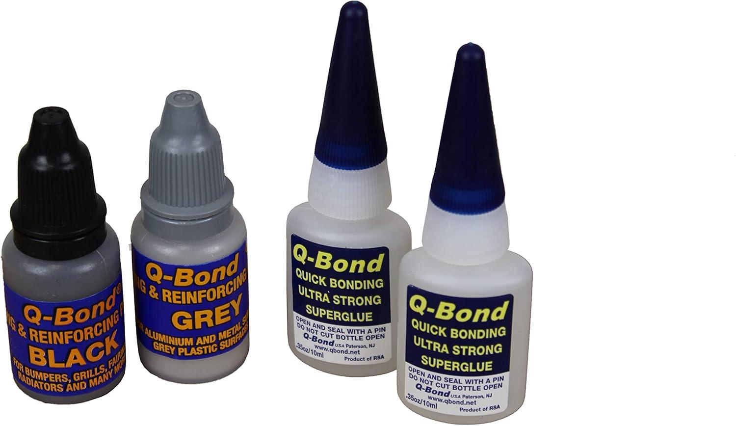 K Tool International Q-BOND KIT Fast Acting Automotive Adhesives, 0.32 oz Bottle